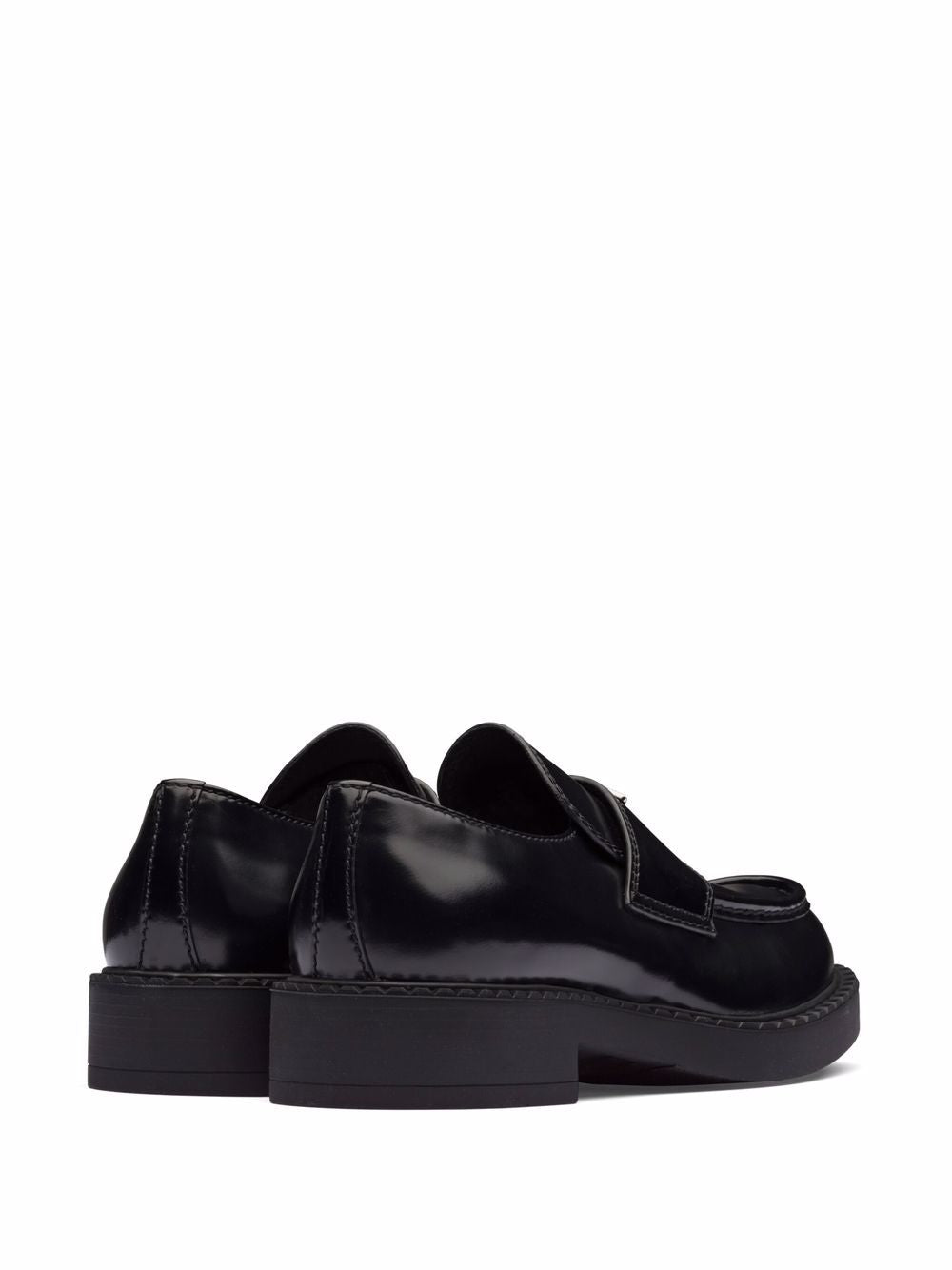 Prada Men Chocolate Leather Loafers PRADA