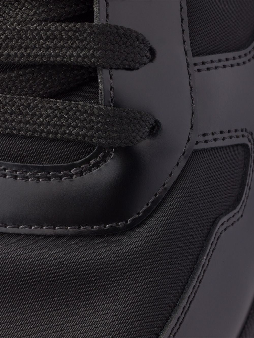 Prada Men Prax 01 Re-Nylon And Leather Sneakers PRADA