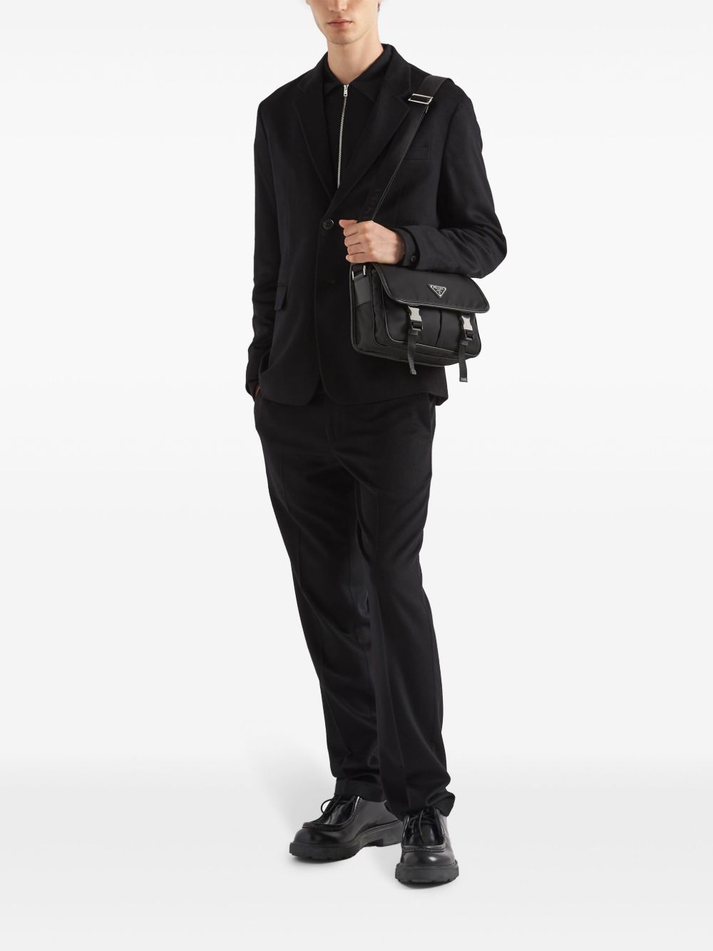 Prada Men Re-Nylon And Saffiano Shoulder Bag PRADA
