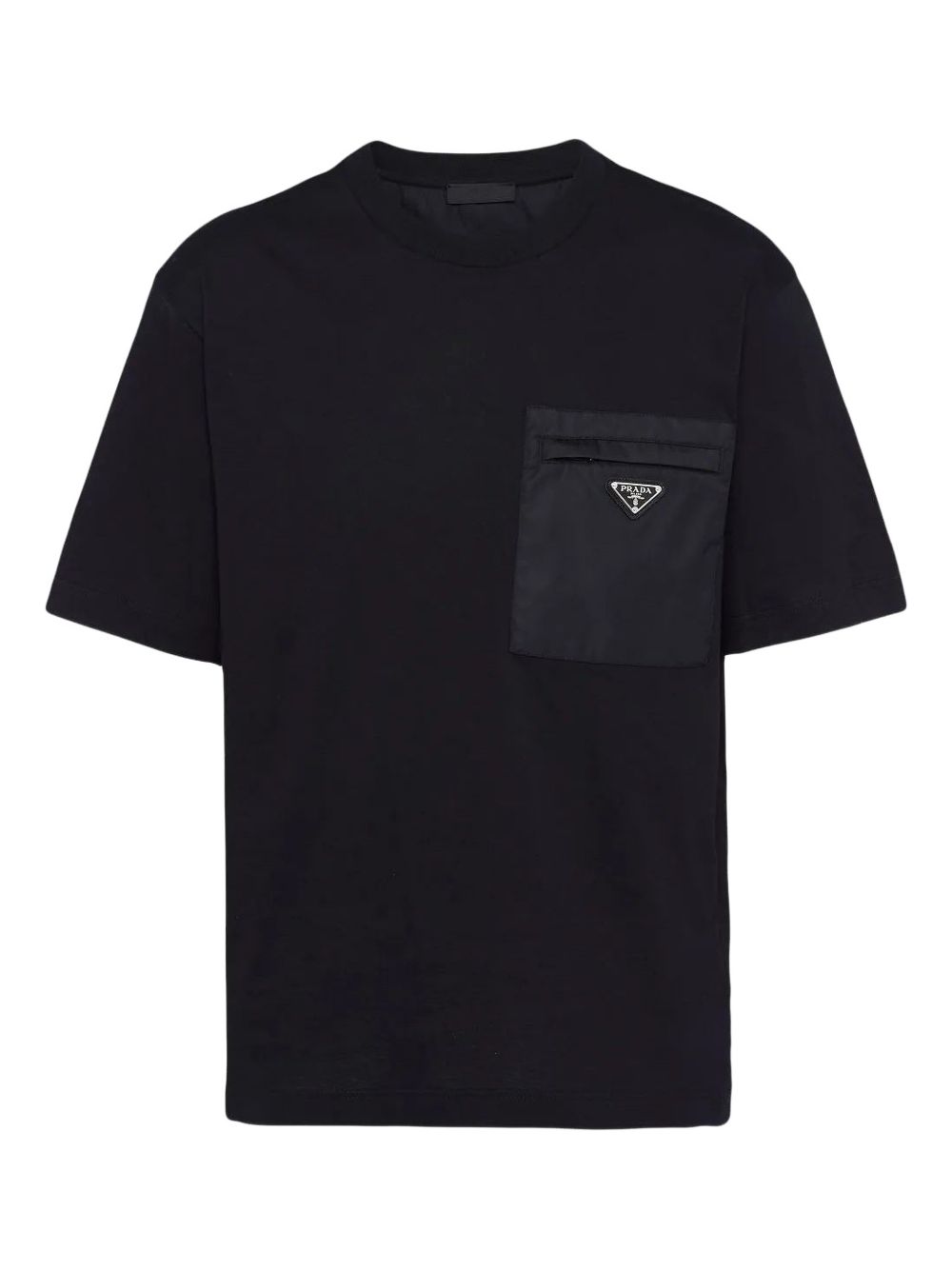 Prada Men Re-Nylon And Cotton T-Shirt PRADA