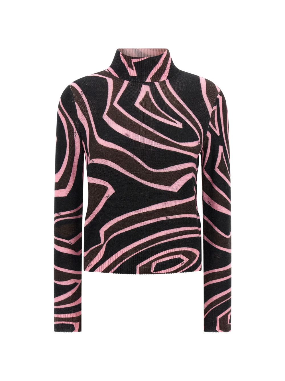 Pucci Women Printed Wool Turtle-Neck Sweater PUCCI
