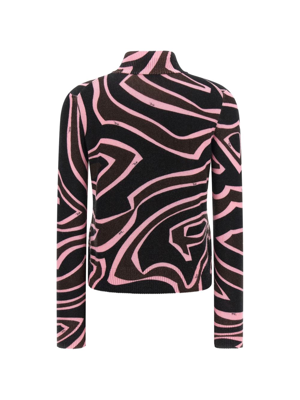 Pucci Women Printed Wool Turtle-Neck Sweater PUCCI