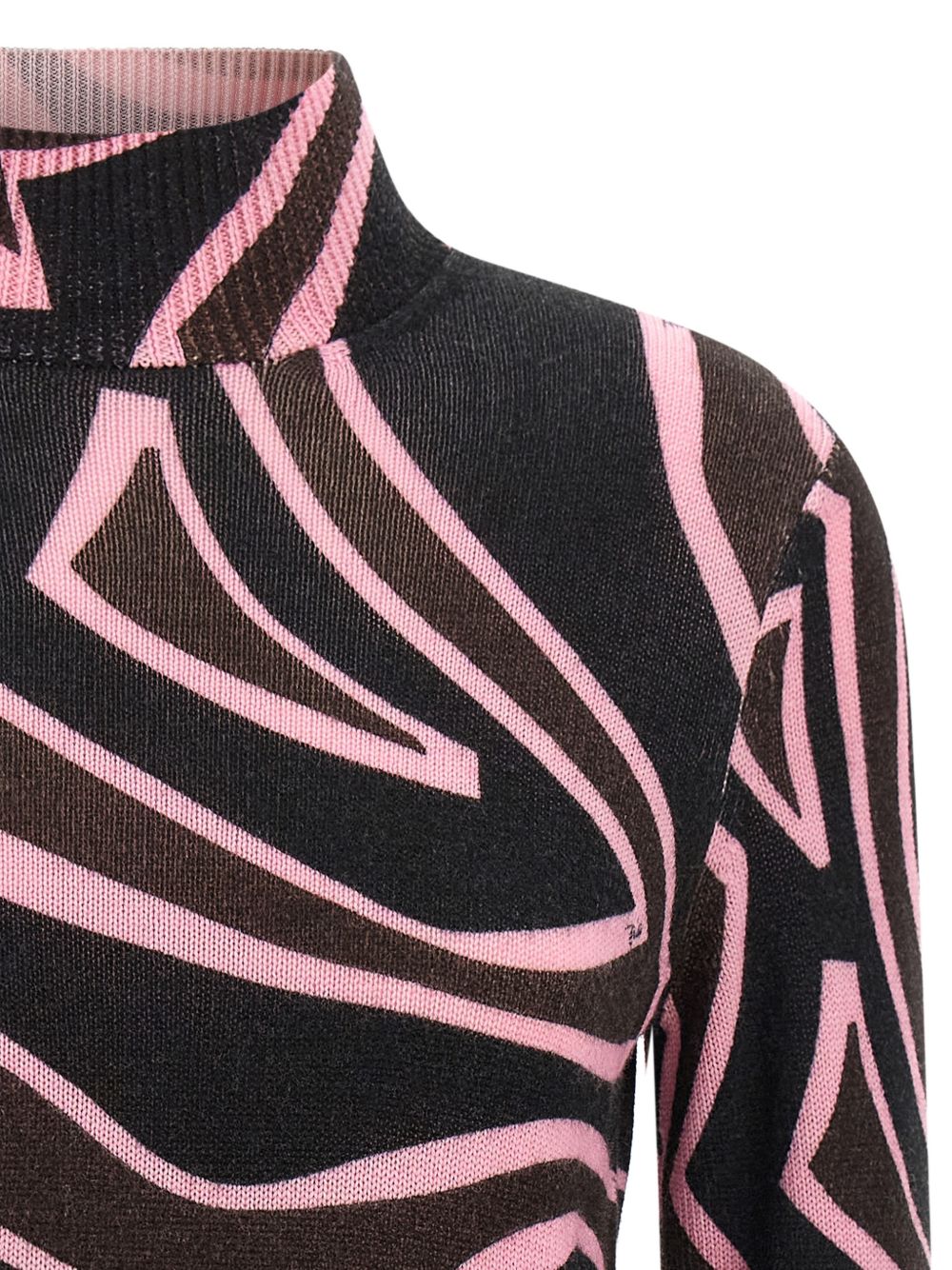 Pucci Women Printed Wool Turtle-Neck Sweater PUCCI