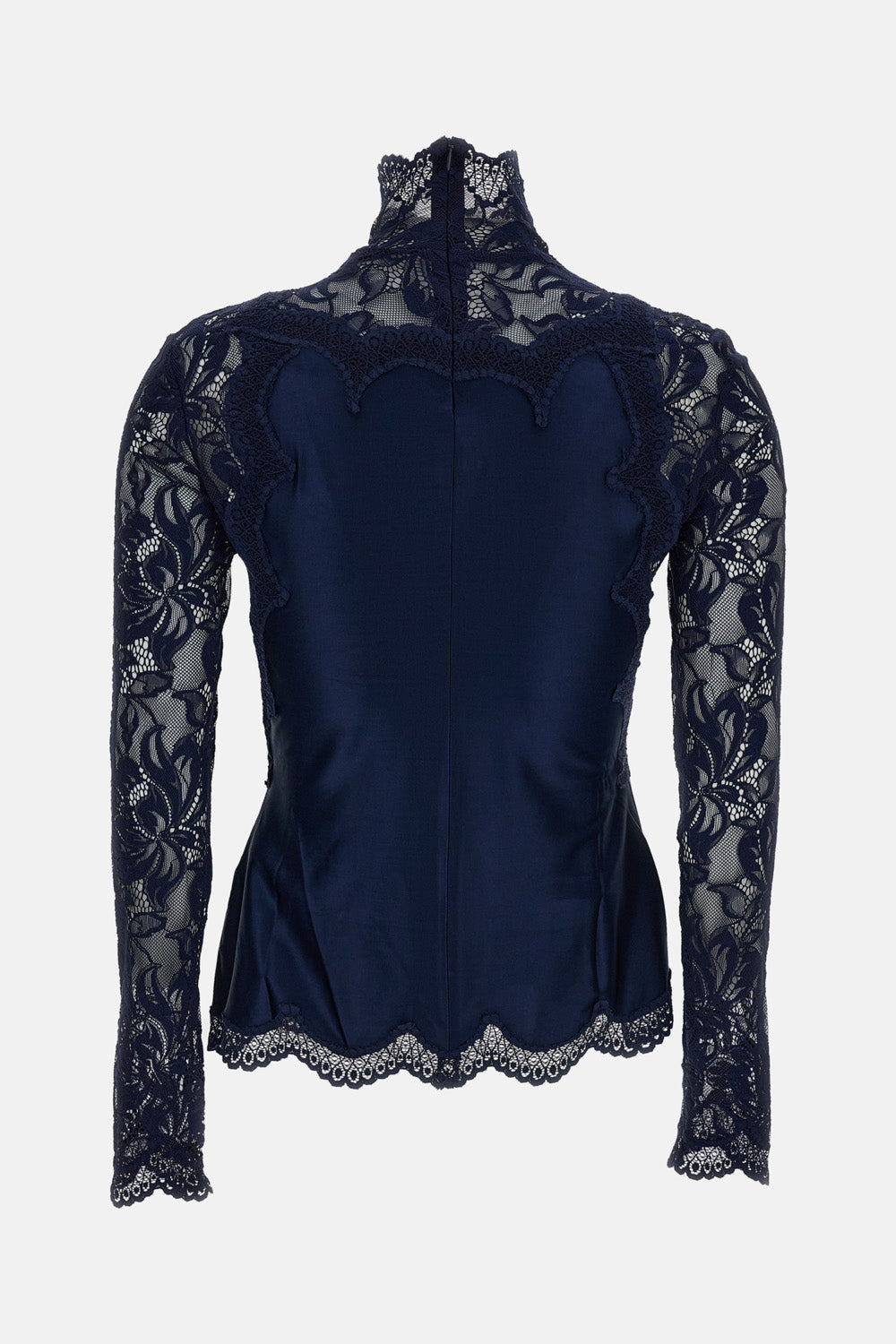 Rabanne Women Long Sleeved Lace Top PACO RABANNE