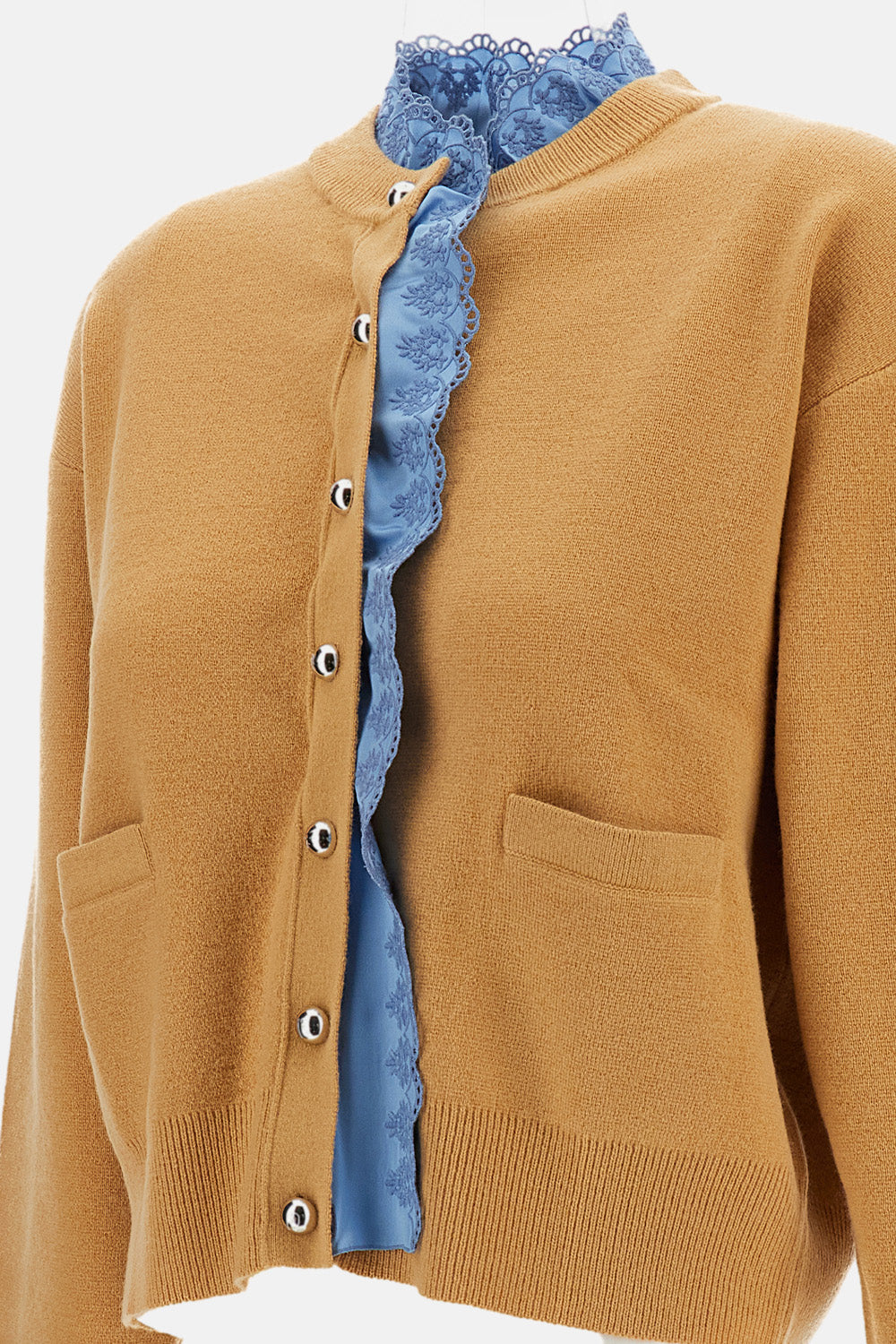 Rabanne Women Cardigan With Satin Insert PACO RABANNE