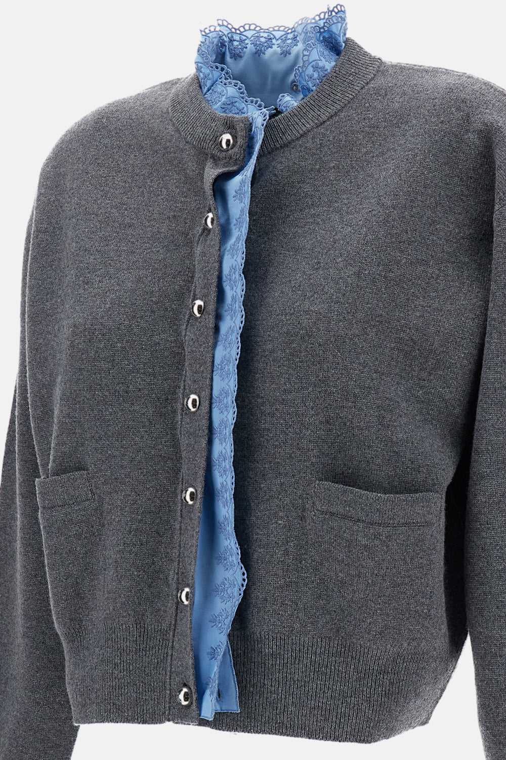 Rabanne Women Cardigan With Satin Insert