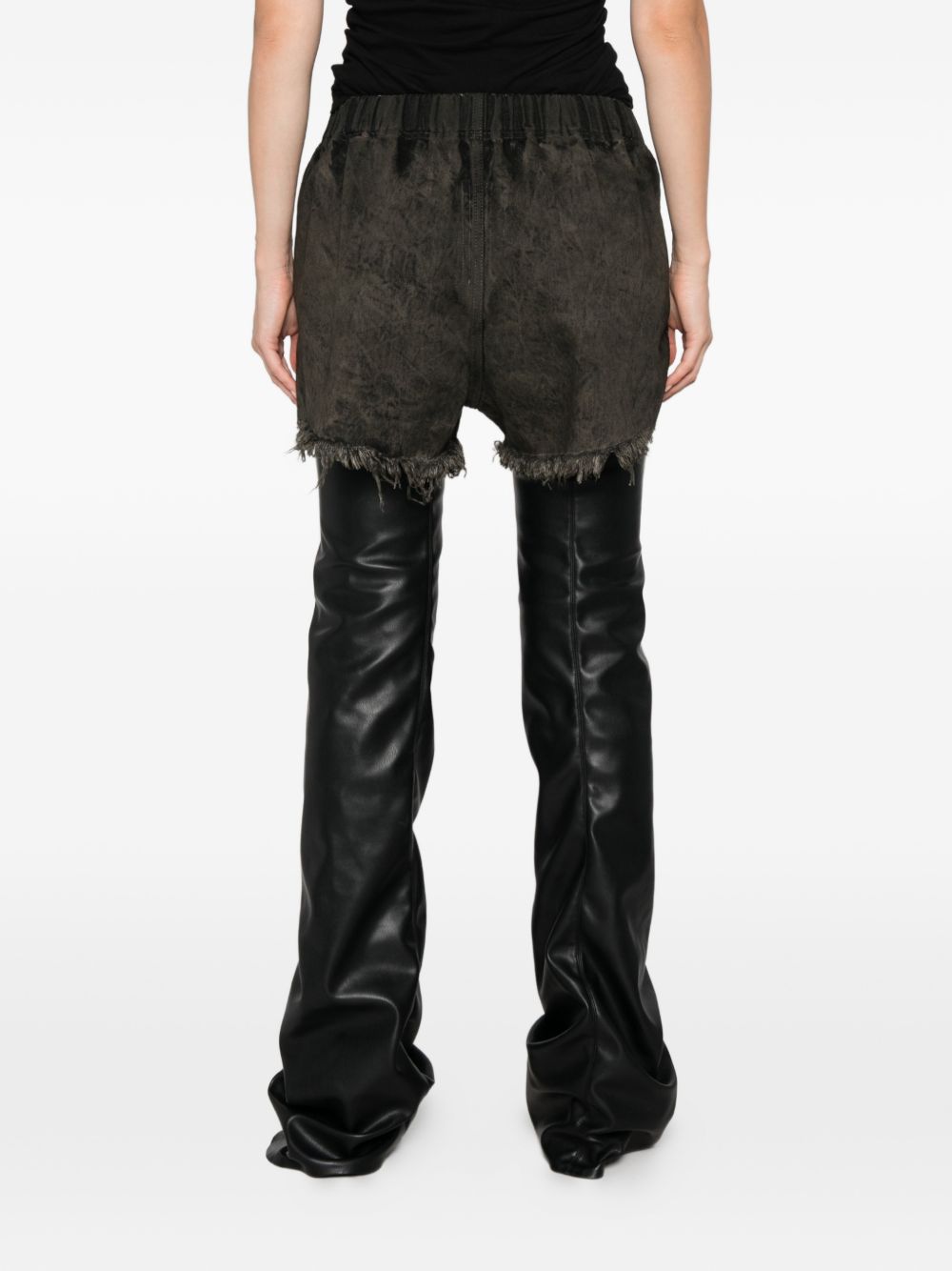Rick Owens Women Denim Cotton Shorts RICK OWENS