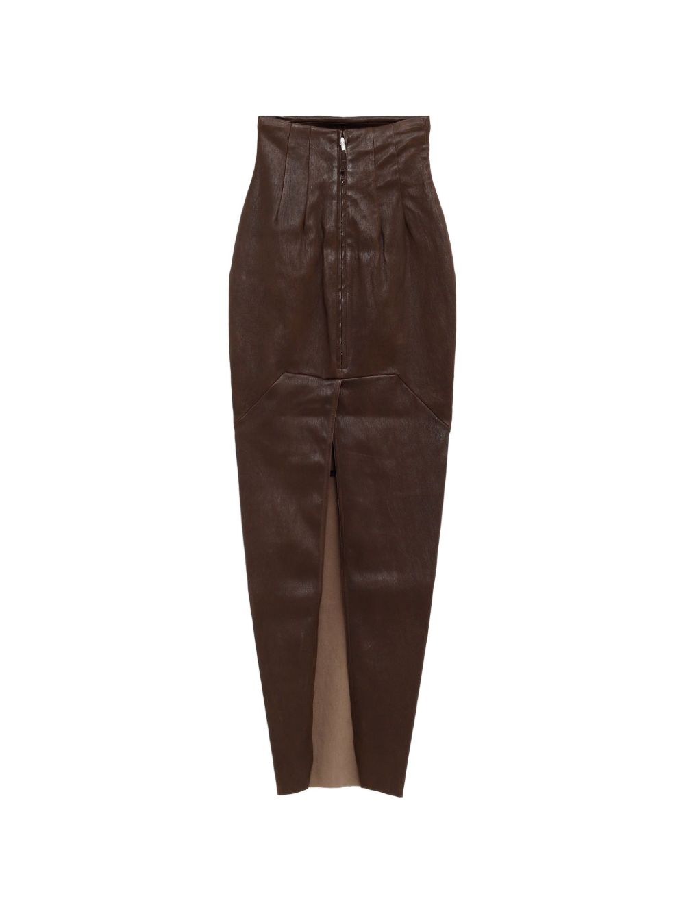 Rick Owens Women Leather Long Skirt RICK OWENS