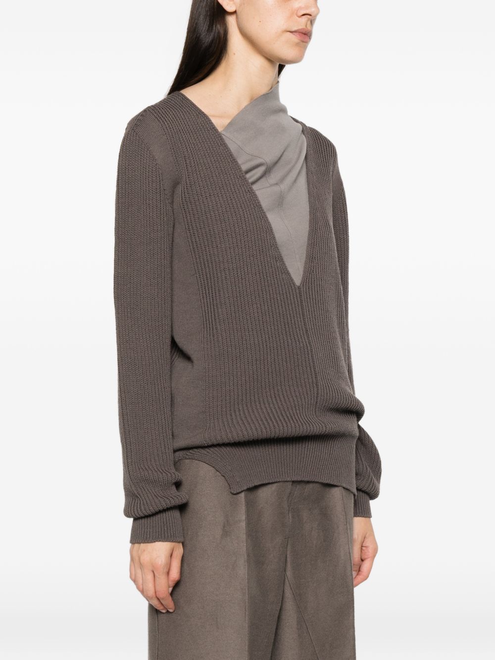 Rick Owens Women Wool V-Necked Sweater RICK OWENS