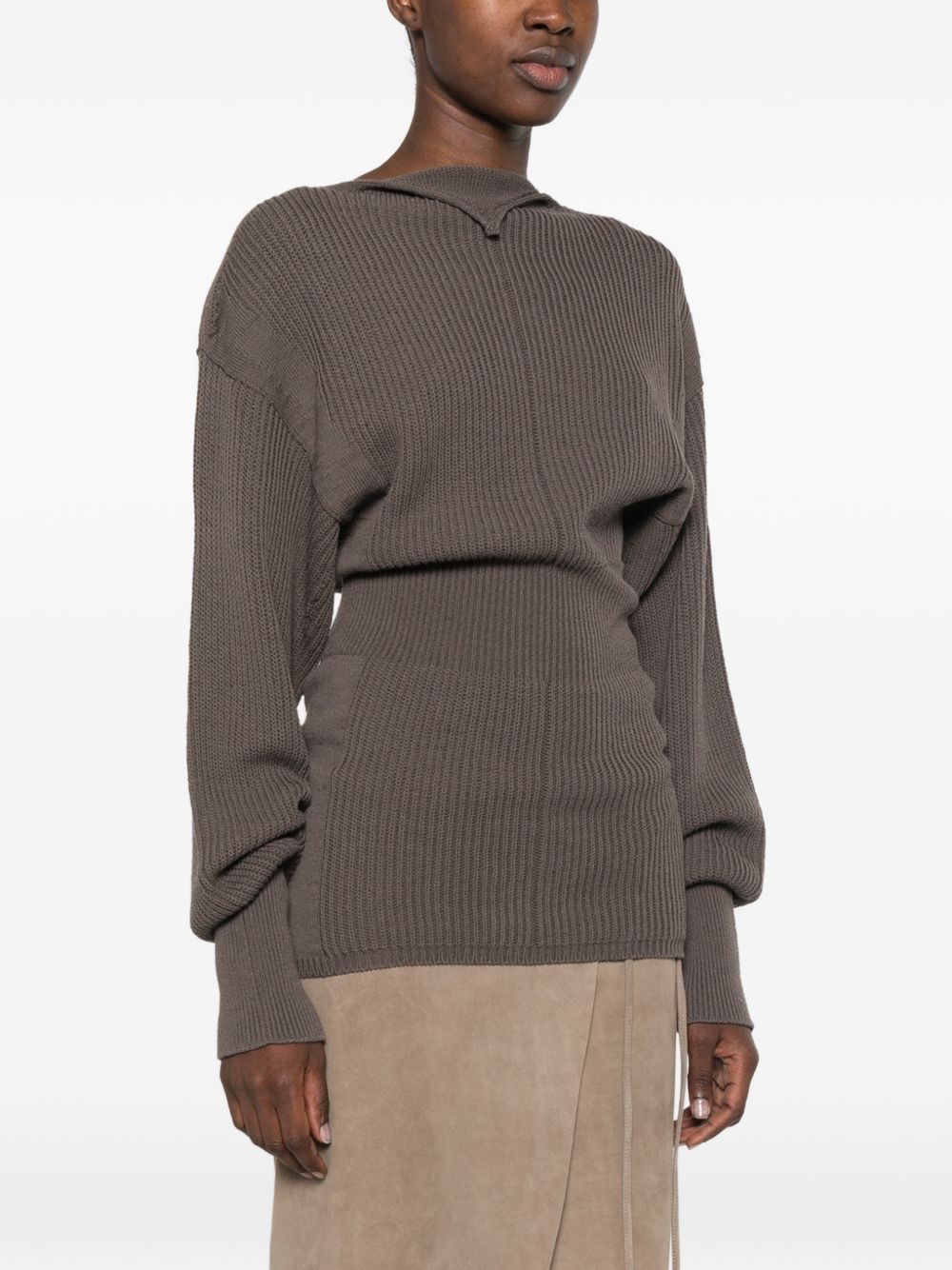 Rick Owens Women Wool V-Necked Sweater RICK OWENS