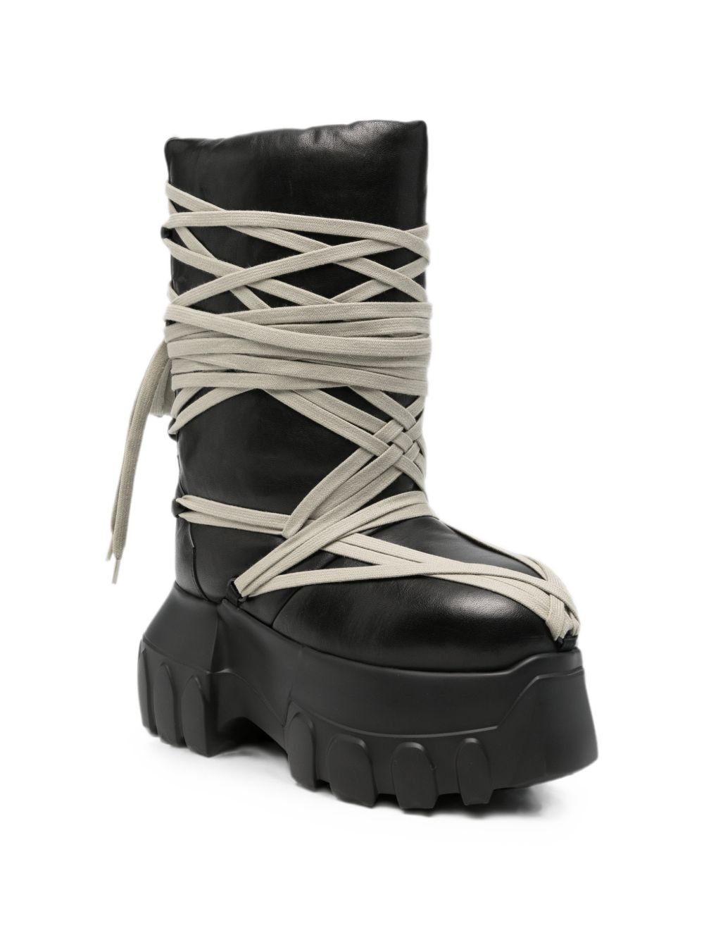 Rick Owens Women Megalace Leather Boots RICK OWENS