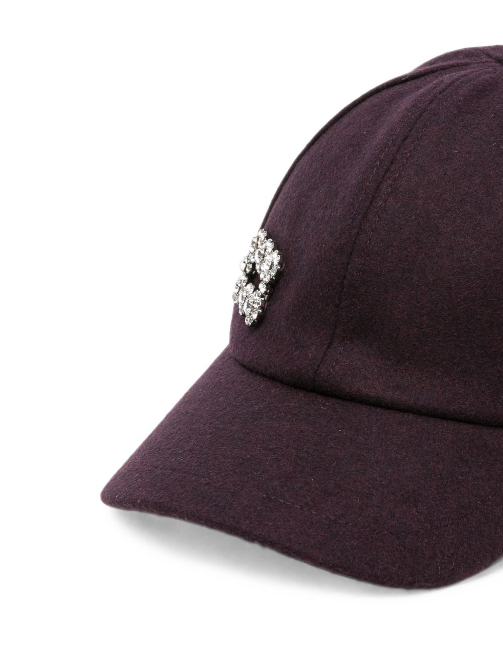 Roger Vivier Women Rv Flower Strass Baseball Cap ROGER VIVIER