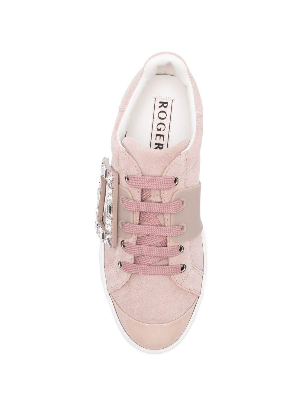 Roger Vivier Women Viv Skate High Strass Leather Sneakers ROGER VIVIER