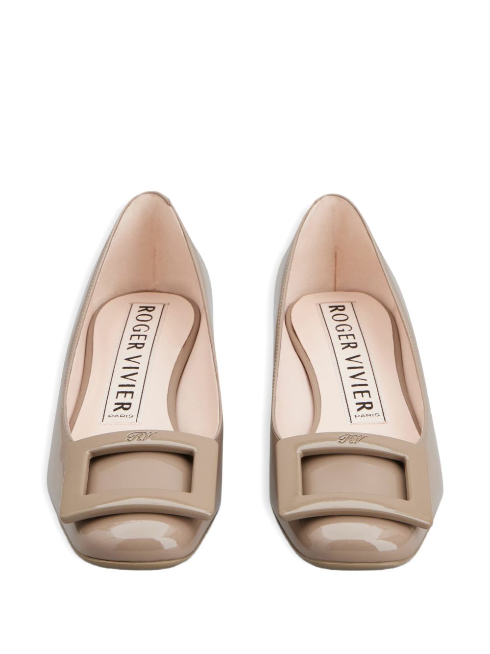 Roger Vivier Women Roundy Patent Leather Ballets ROGER VIVIER
