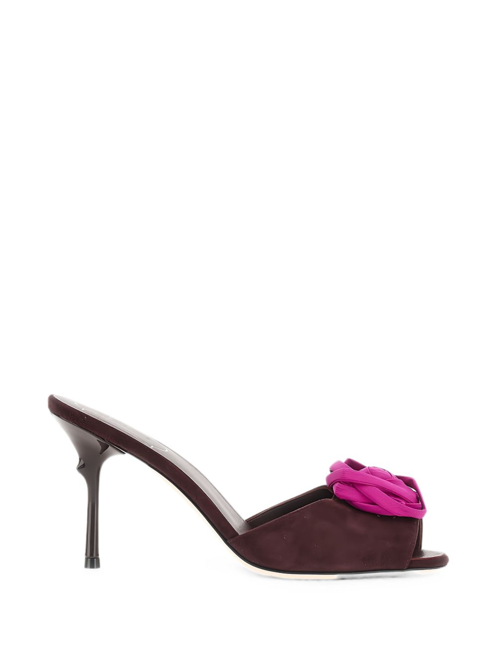 Roger Vivier Women Epine Rose Leather Mules ROGER VIVIER