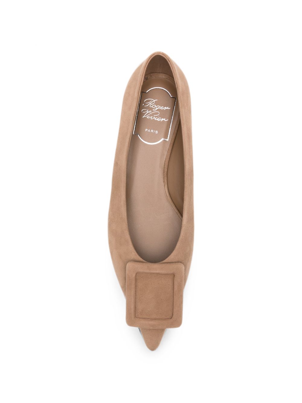 Roger Vivier Women Pointy Covered Leather Ballets ROGER VIVIER