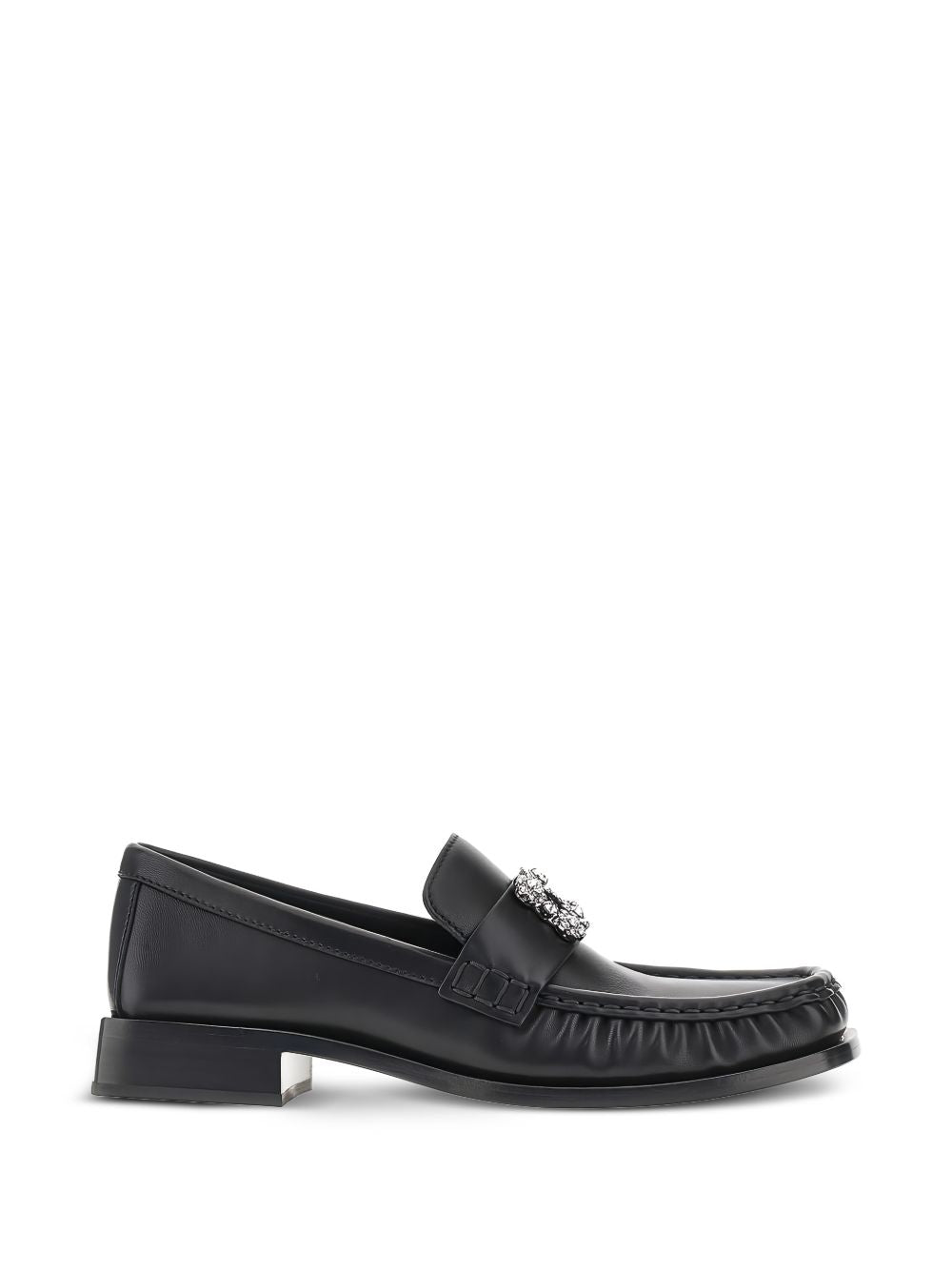 Roger Vivier Women Viv Moc Strass Leather Loafers ROGER VIVIER