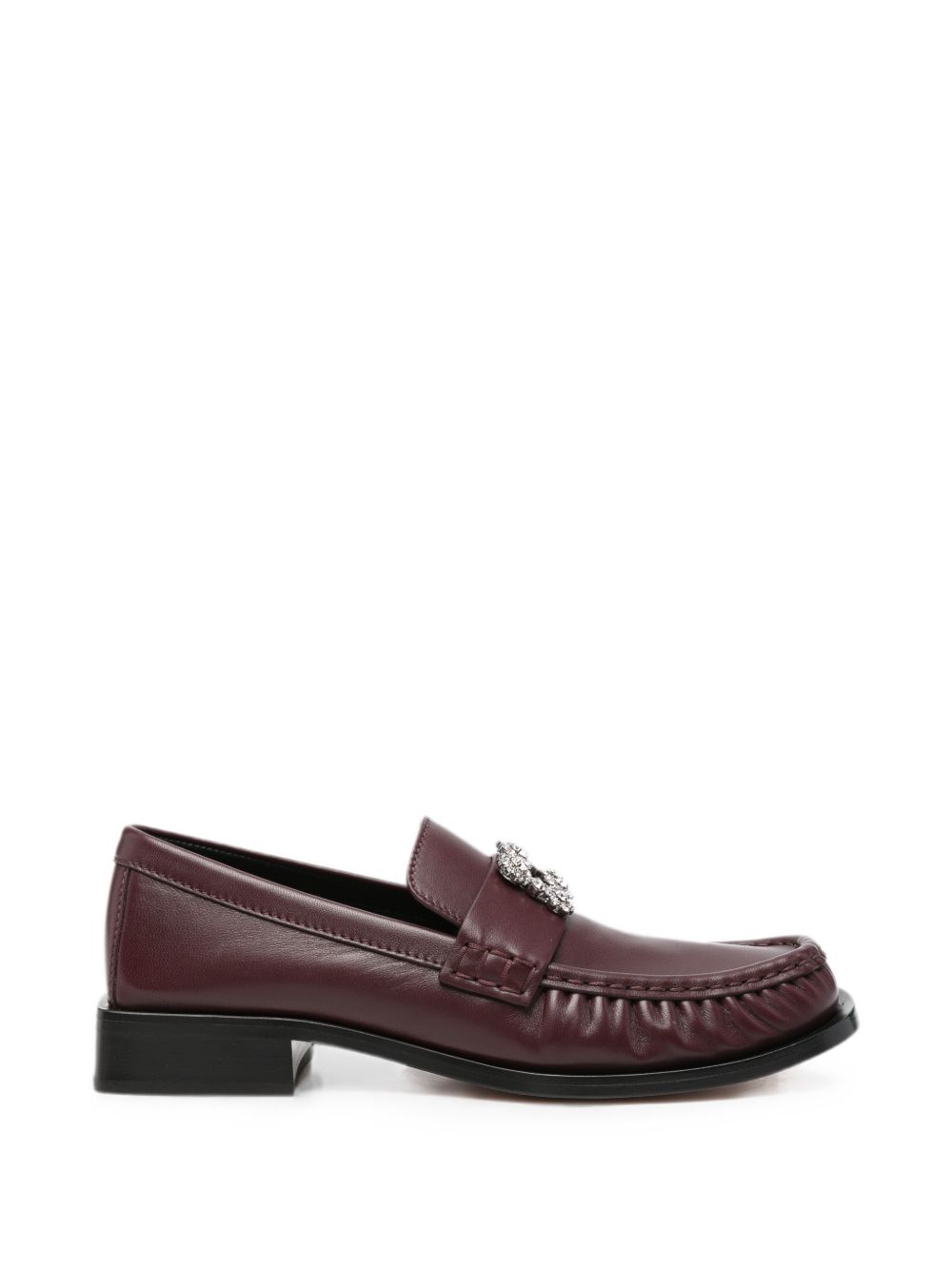 Roger Vivier Women Viv Moc Strass Leather Loafers ROGER VIVIER