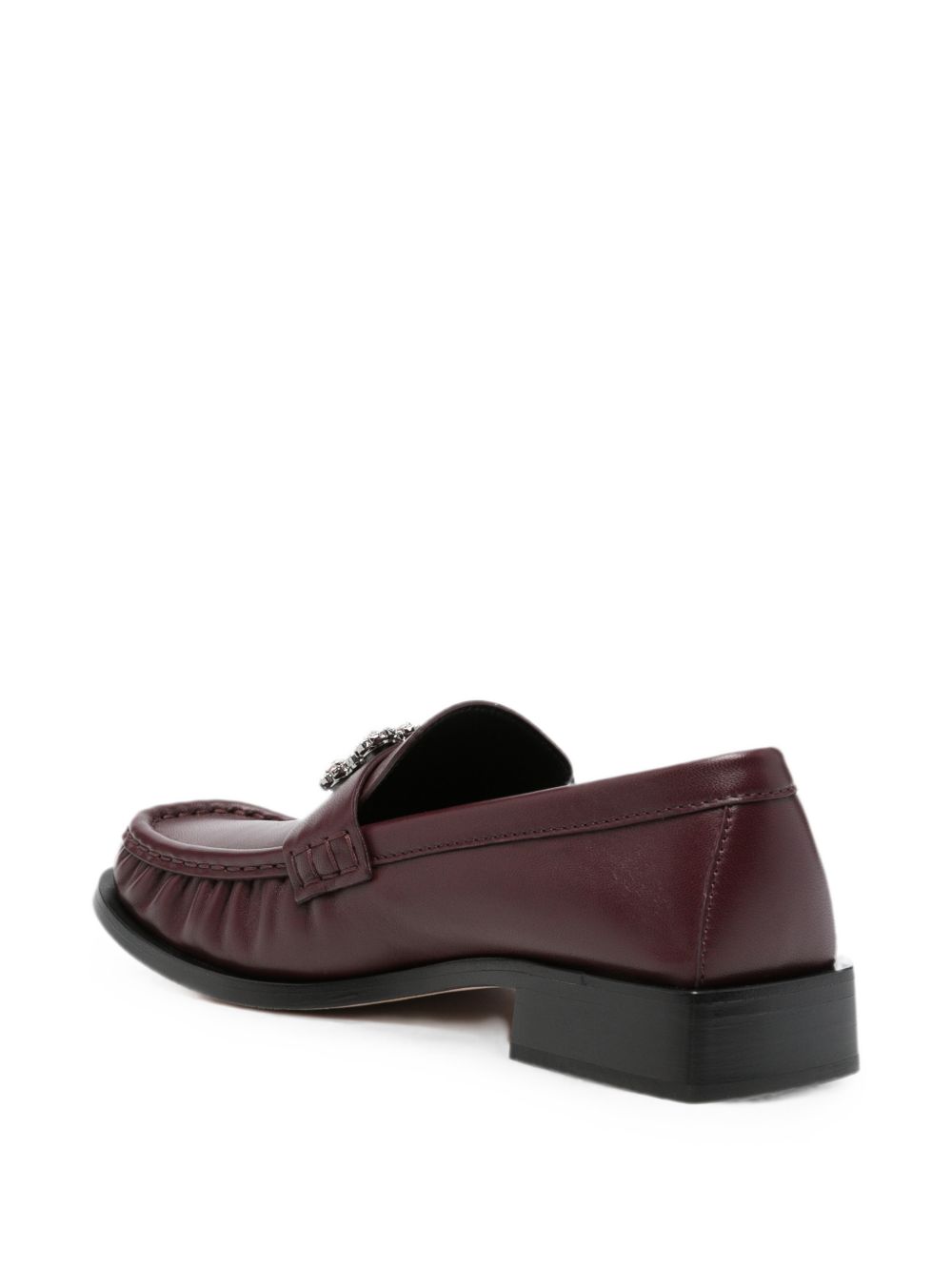 Roger Vivier Women Viv Moc Strass Leather Loafers ROGER VIVIER