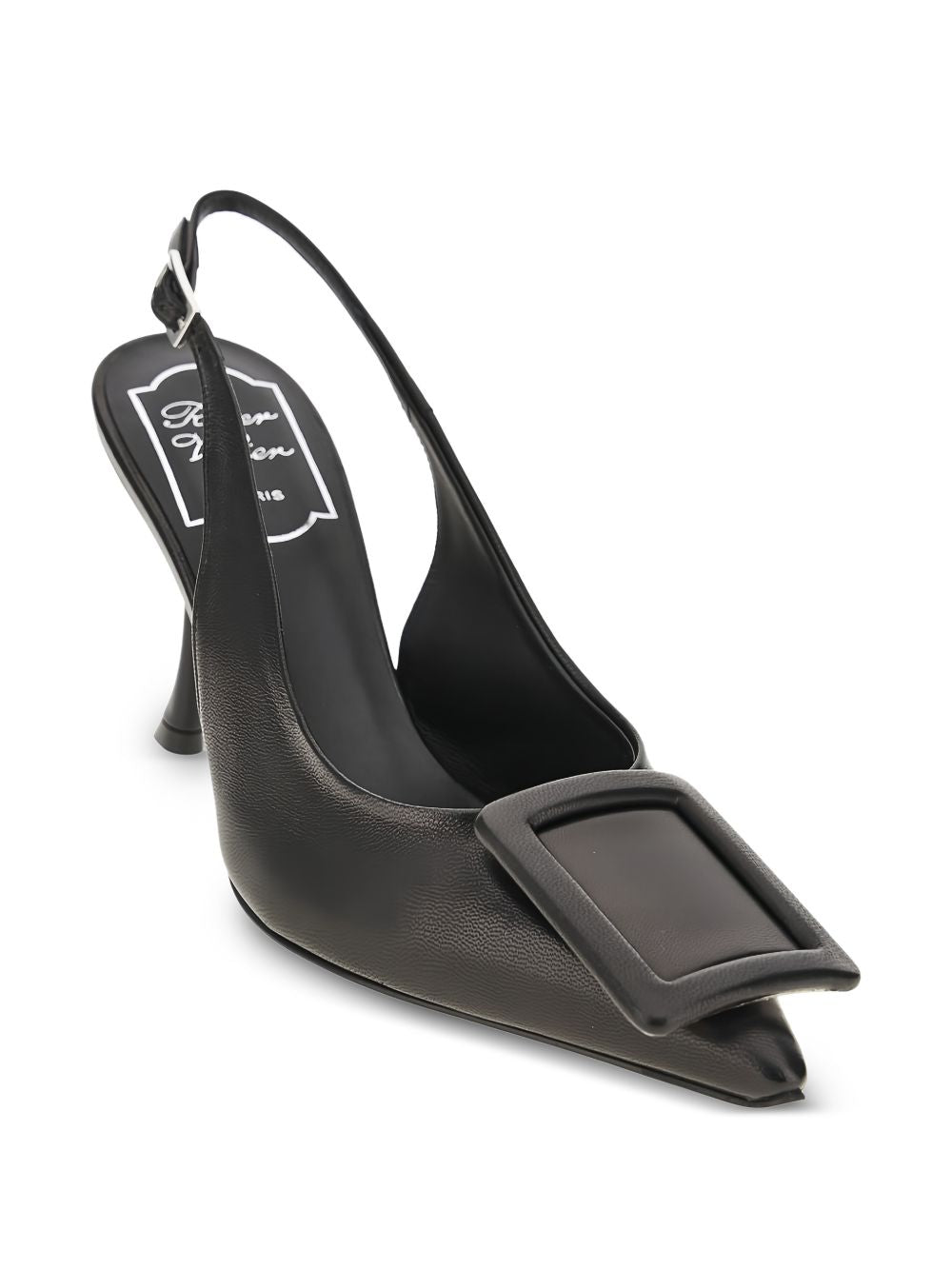 Roger Vivier Women Viv Ville Leather Slingback Pumps ROGER VIVIER