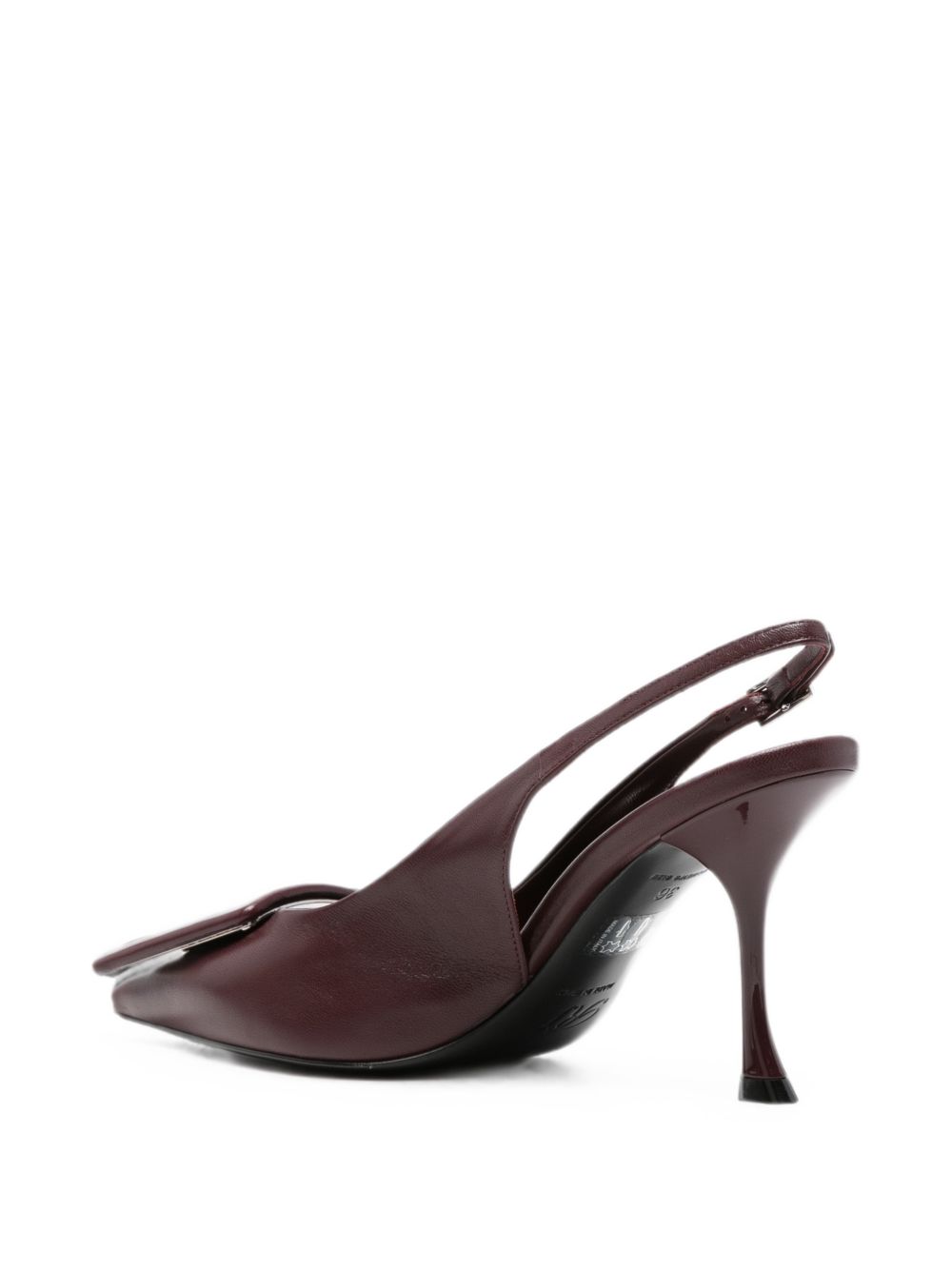 Roger Vivier Women Viv Ville Leather Slingback Pumps ROGER VIVIER
