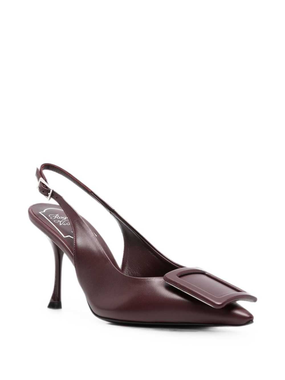 Roger Vivier Women Viv Ville Leather Slingback Pumps ROGER VIVIER