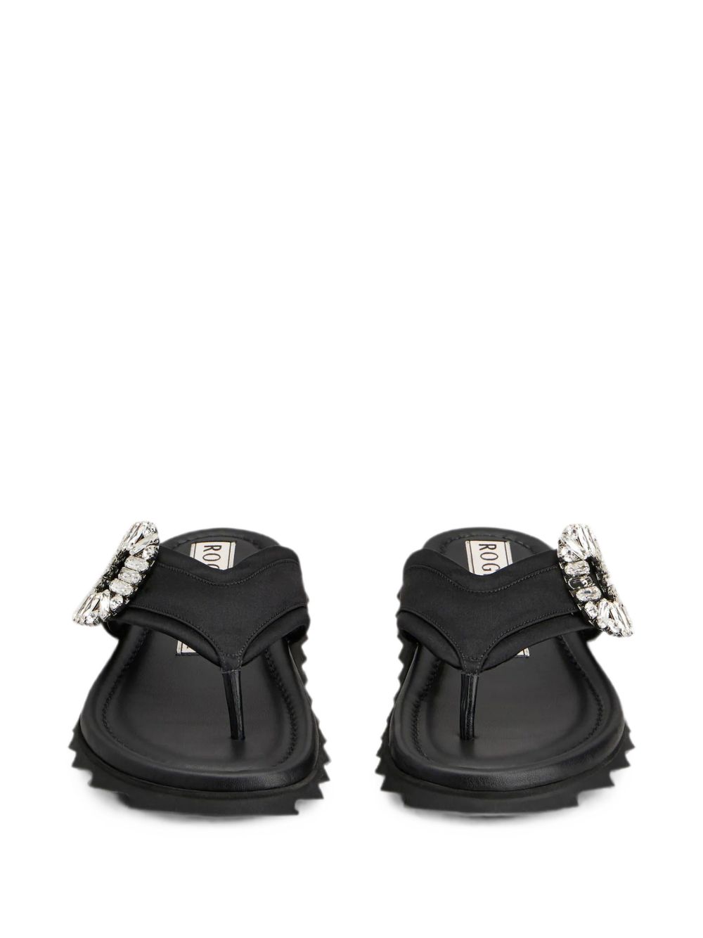 Roger Vivier Women Slidy Flip Satin Thong Sandals ROGER VIVIER