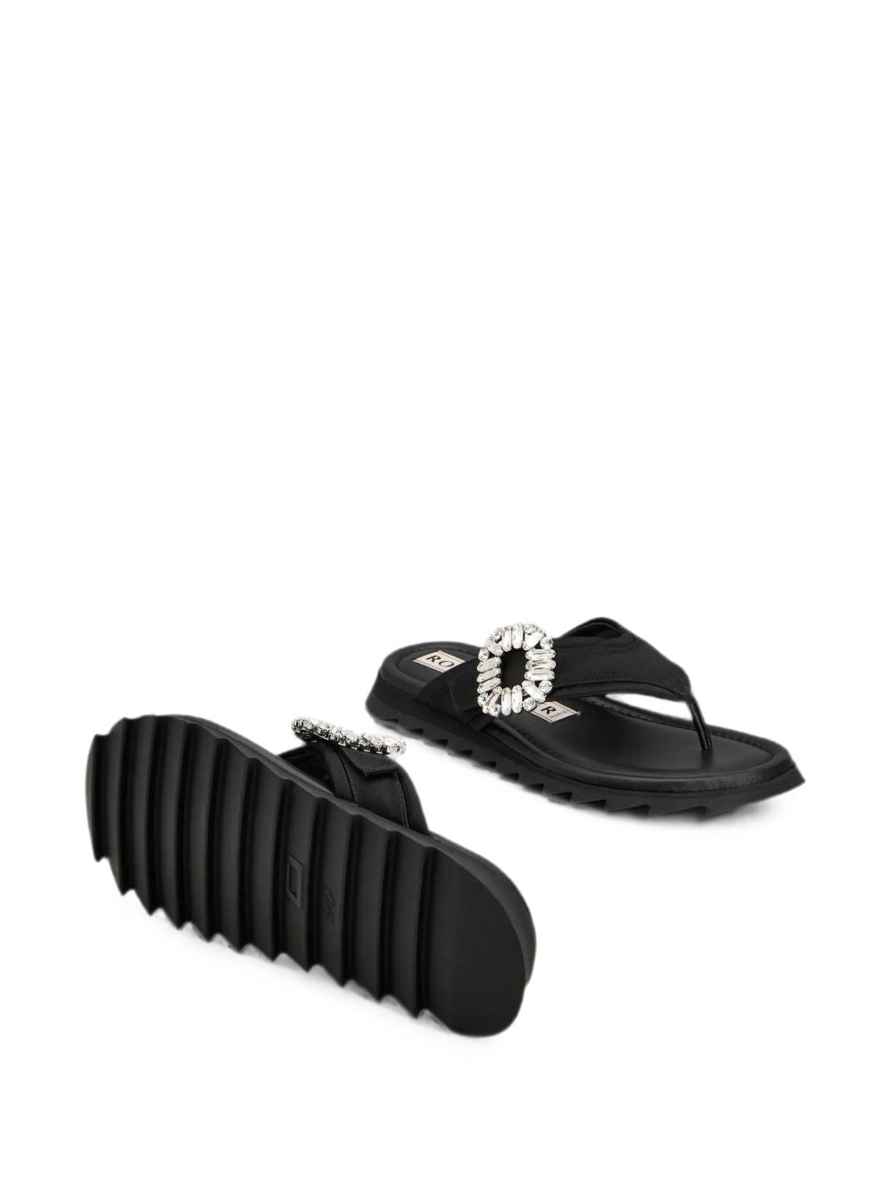 Roger Vivier Women Slidy Flip Satin Thong Sandals ROGER VIVIER