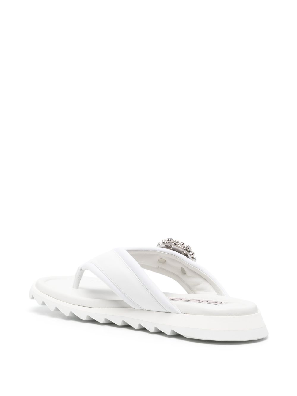 Roger Vivier Women Slidy Flip Leather Thong Sandals ROGER VIVIER