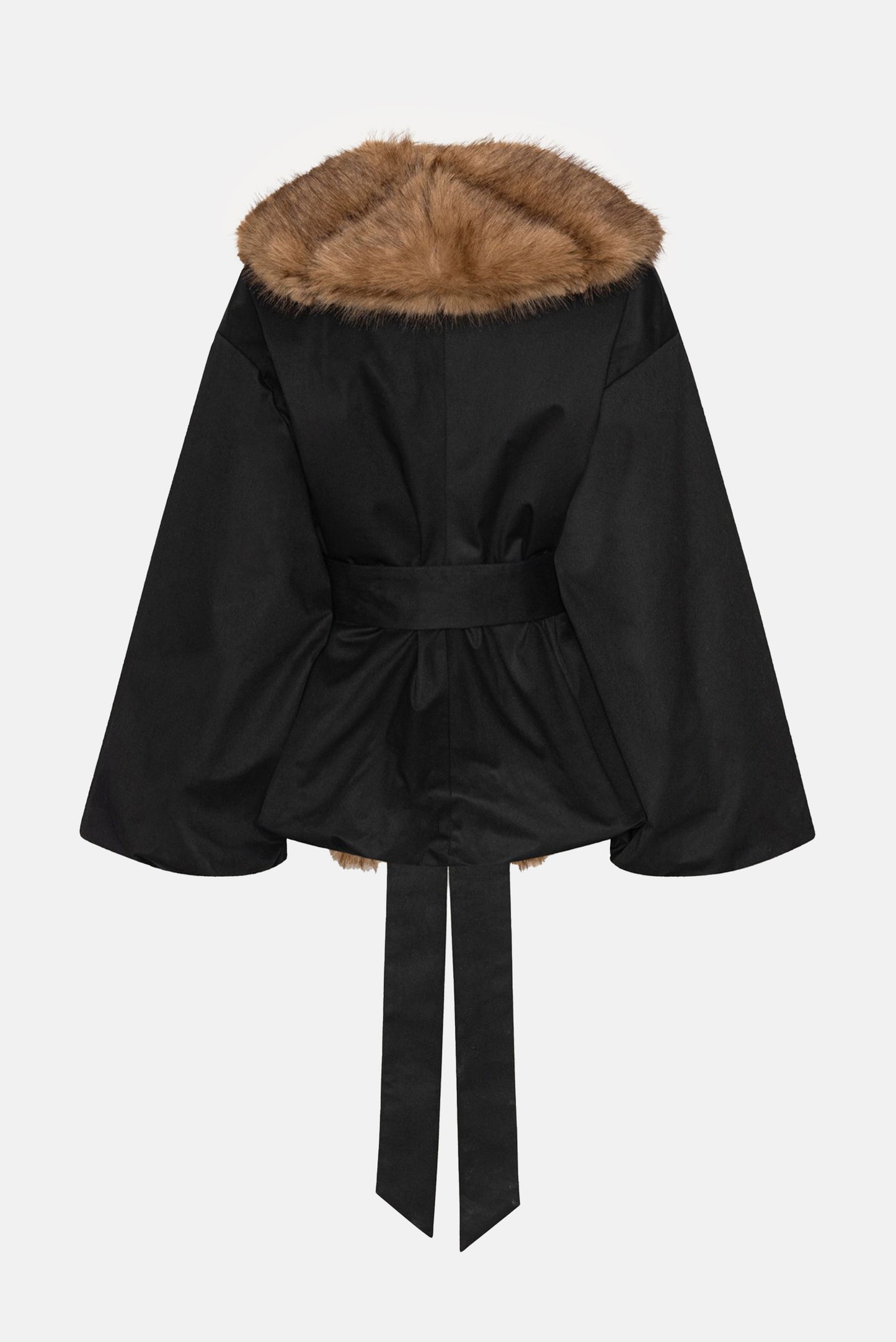 Rotate Women Faux Fur Collar Jacket ROTATE