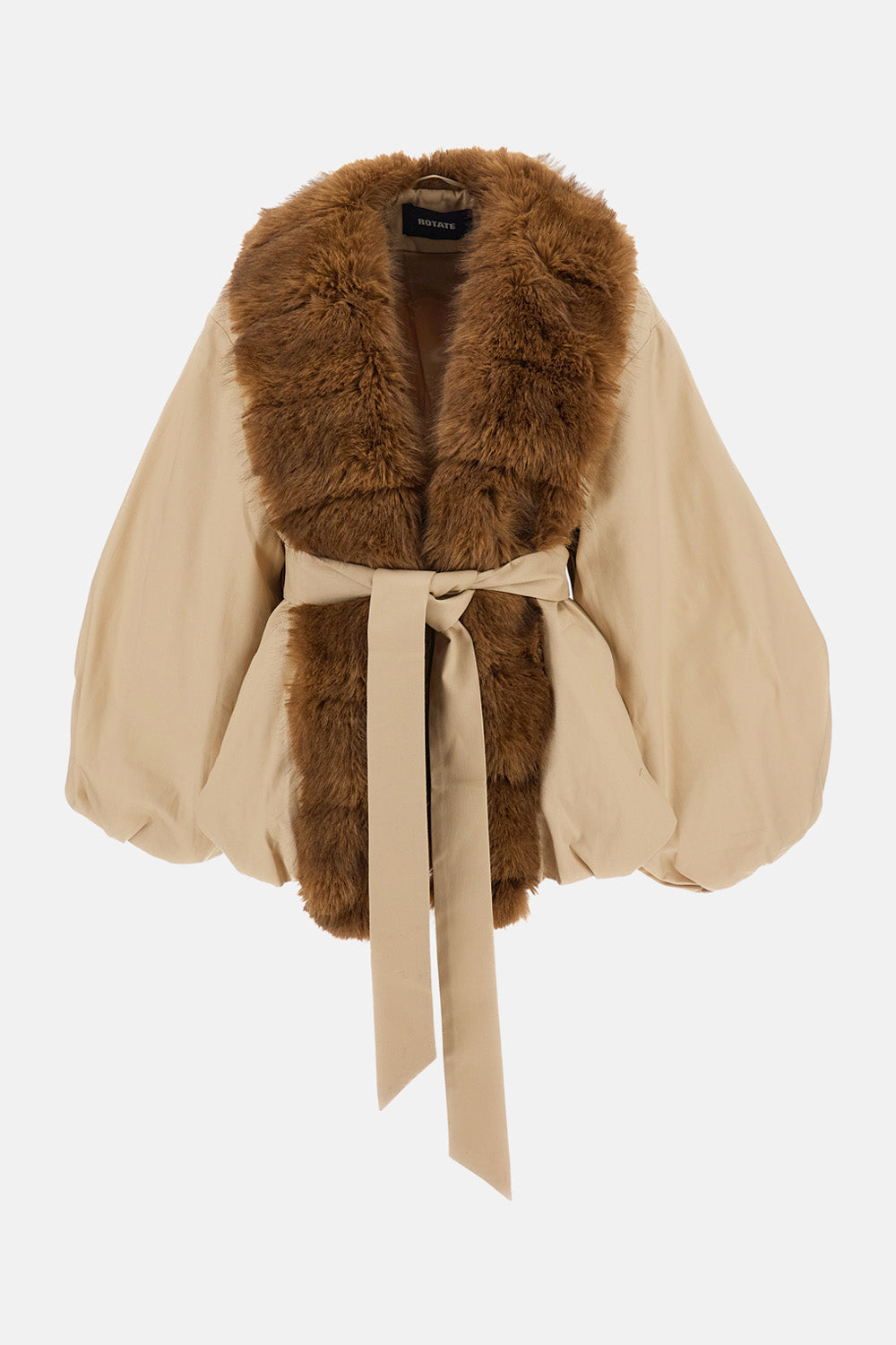 Rotate Women Jacket With Faux Fur Collar ROTATE