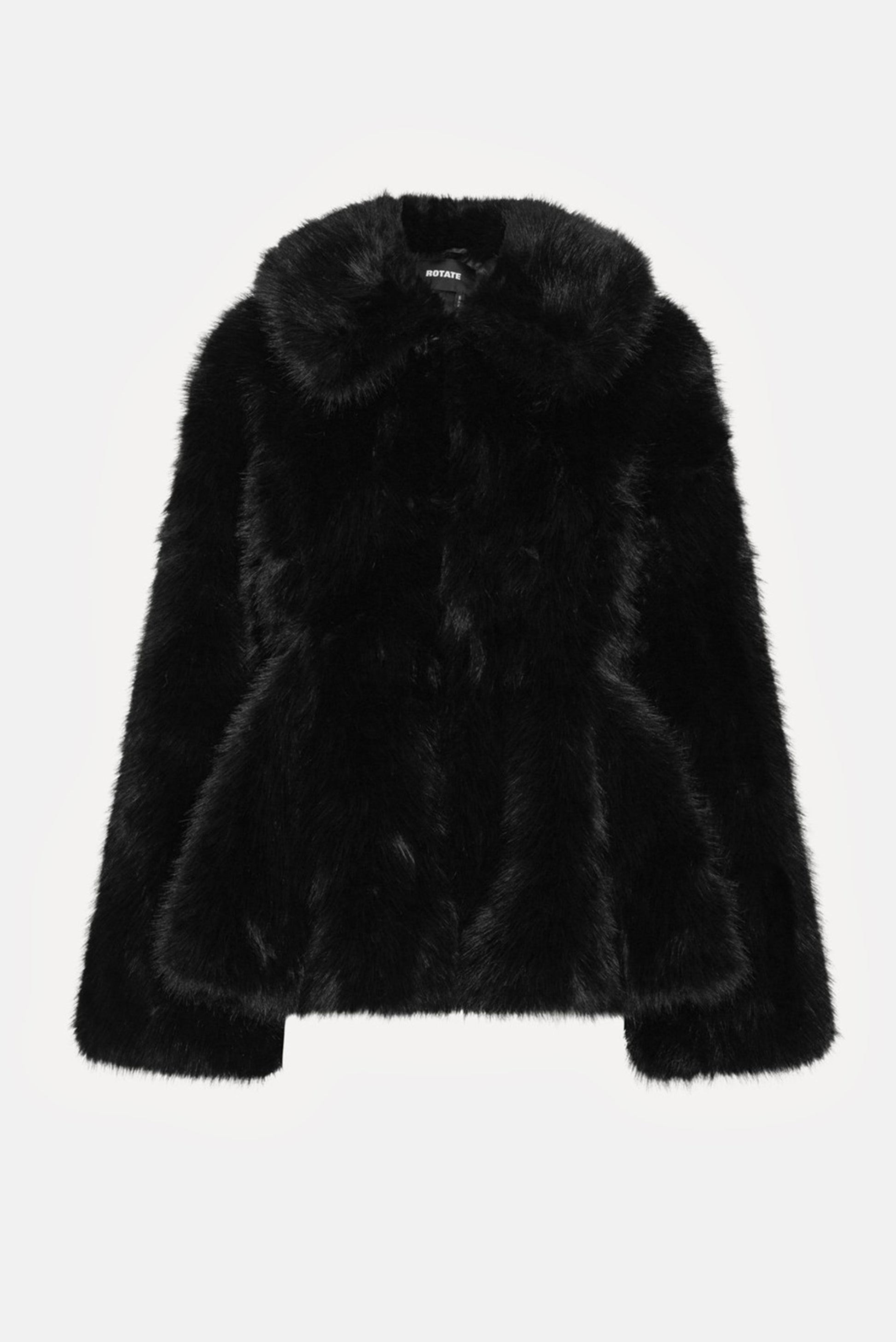 Rotate Women Faux Fur Flared Jacket ROTATE