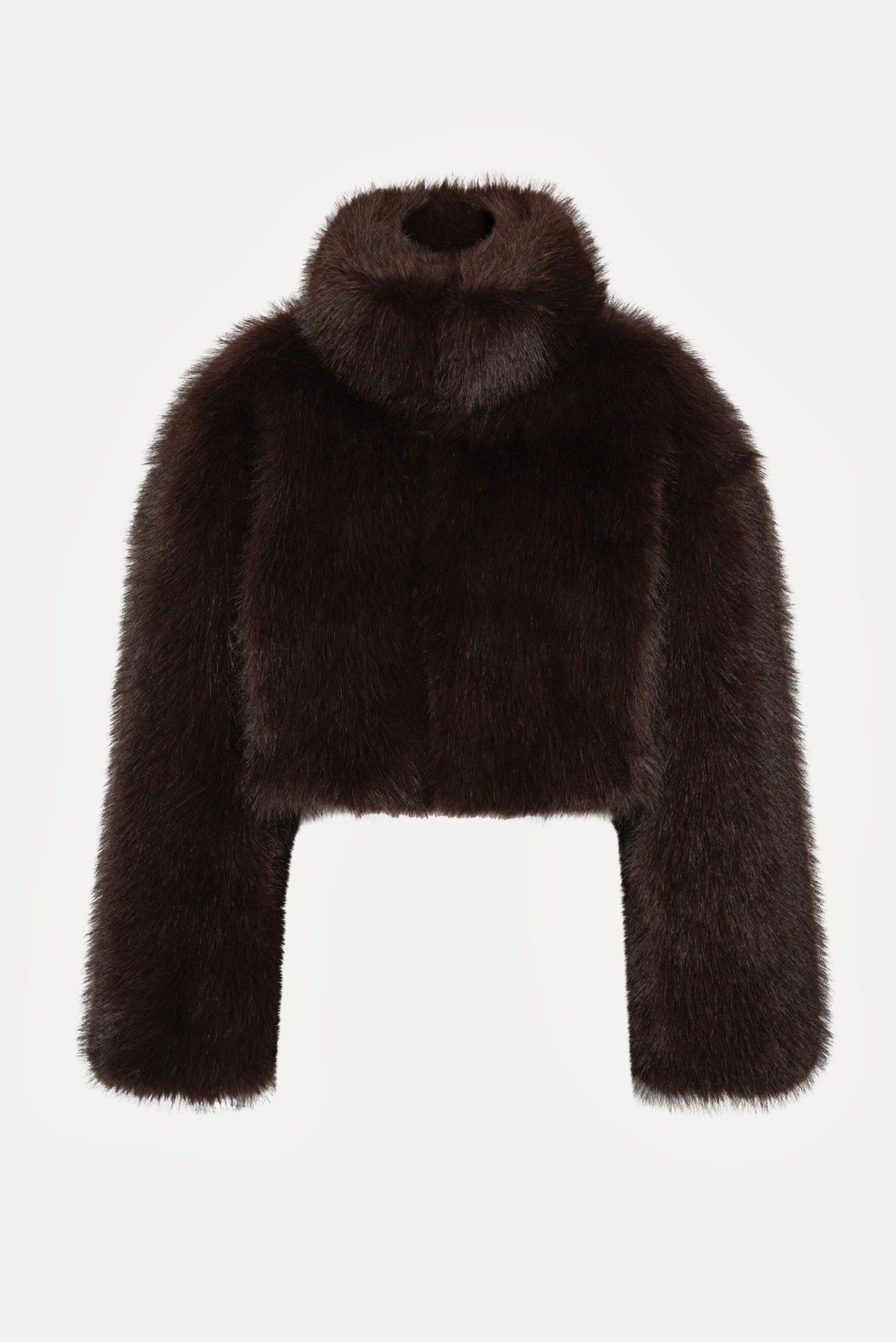 Rotate Women Faux Fur Cropped Jacket ROTATE