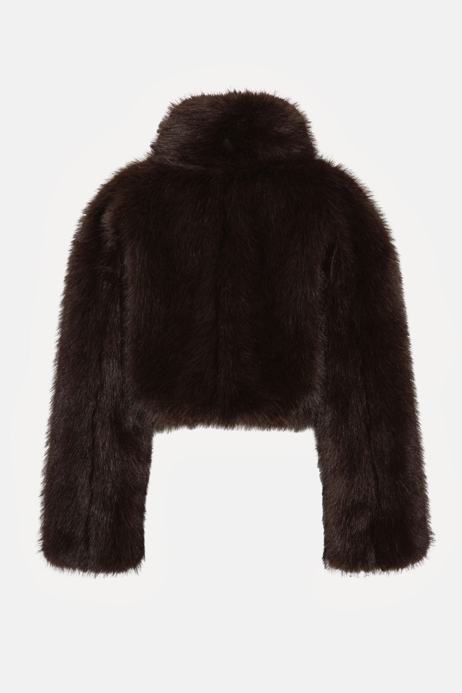 Rotate Women Faux Fur Cropped Jacket ROTATE
