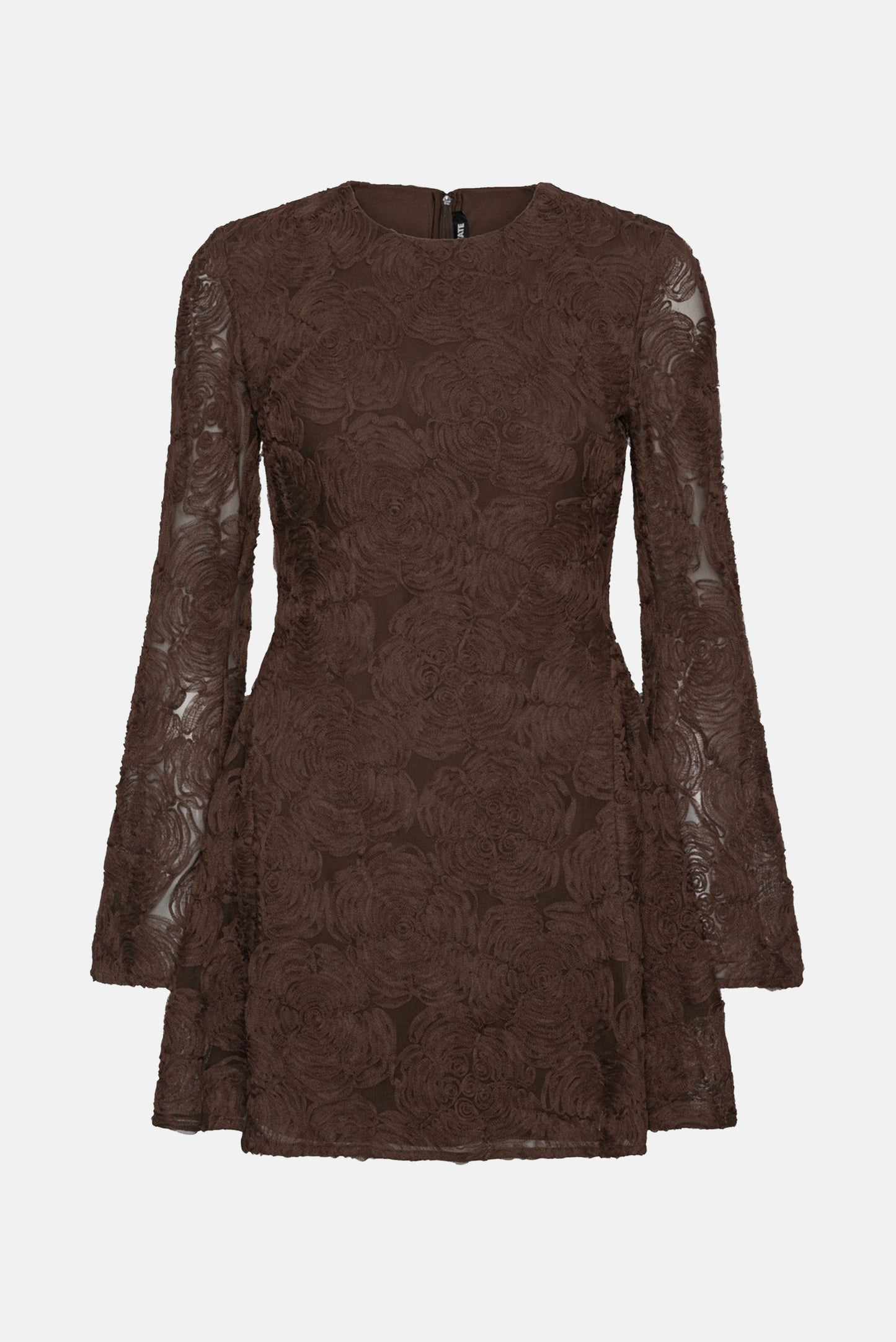 Rotate Women Flower Mesh Ls Mini Dress ROTATE