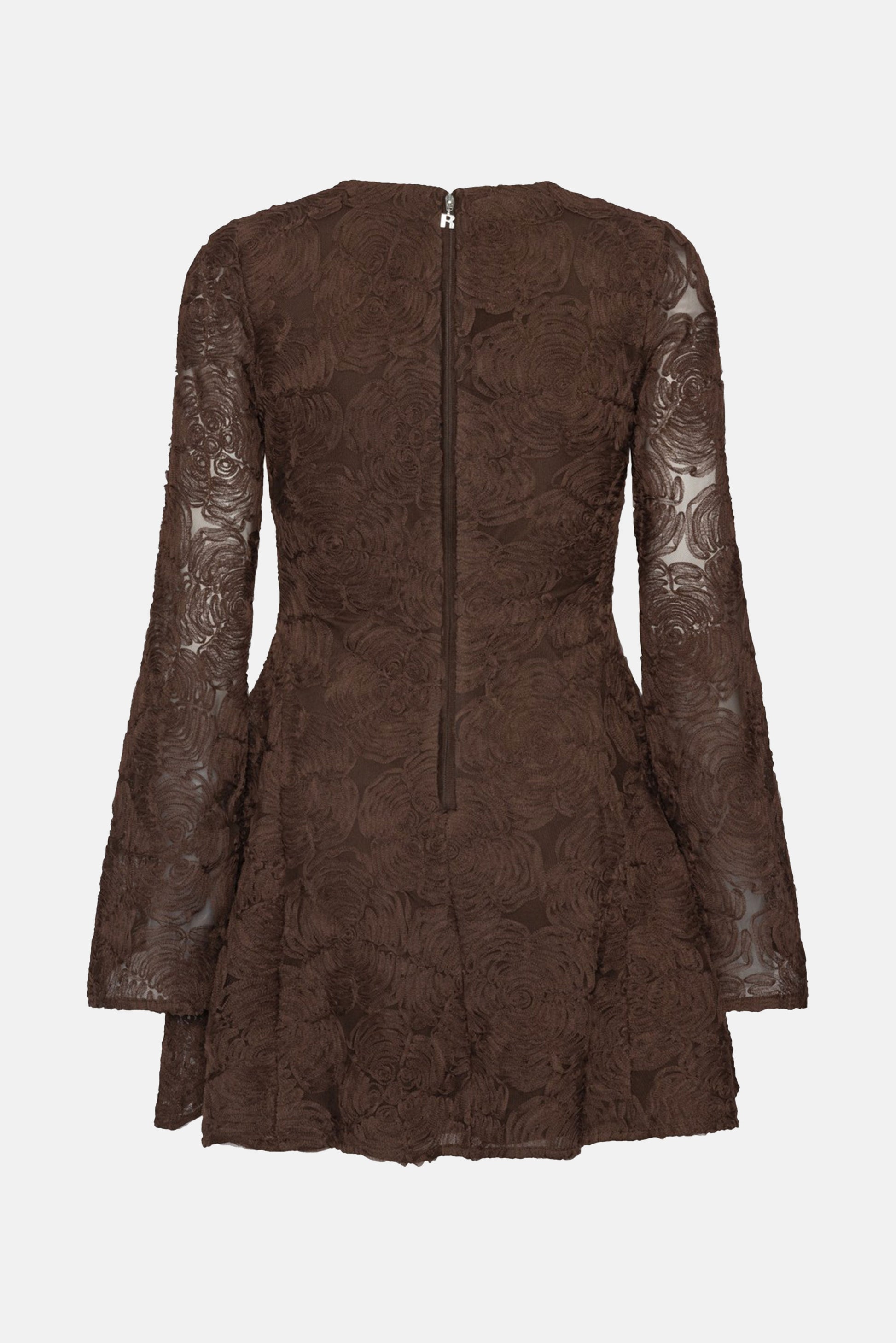 Rotate Women Flower Mesh Ls Mini Dress ROTATE