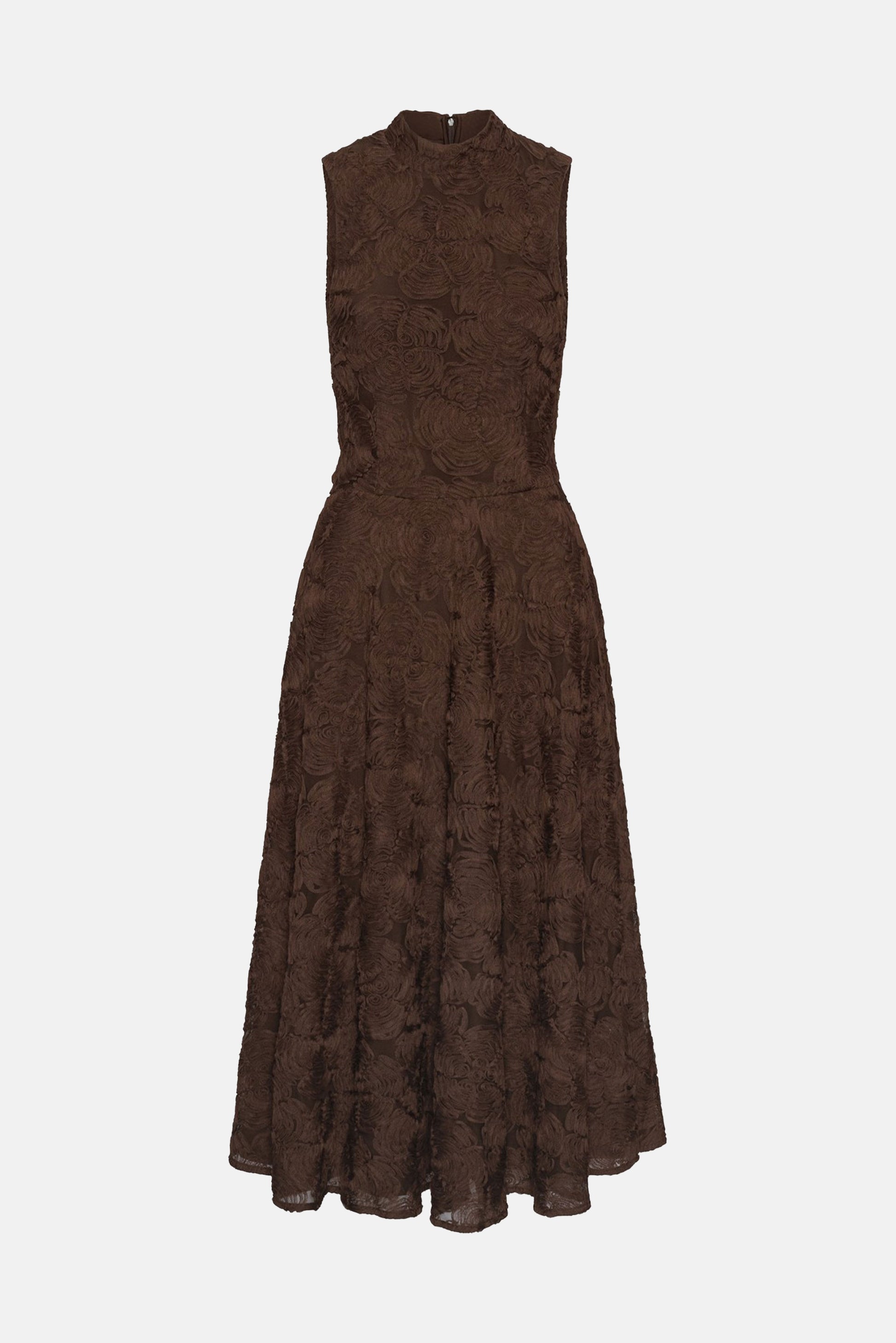 Rotate Women Flower Mesh Flared Dress ROTATE