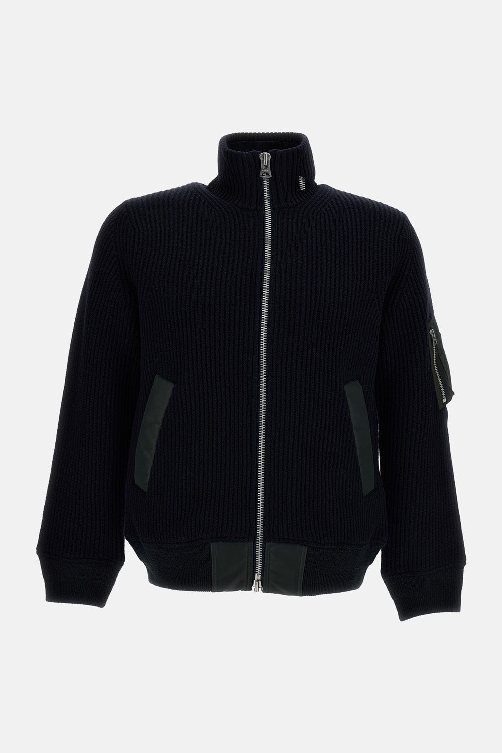 Sacai Men Wool Knit Fisherman Cardigan SACAI