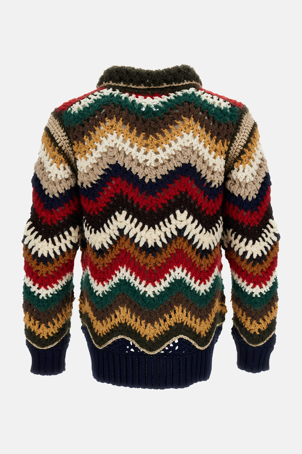 Sacai Men Mix Crochet Knit SACAI