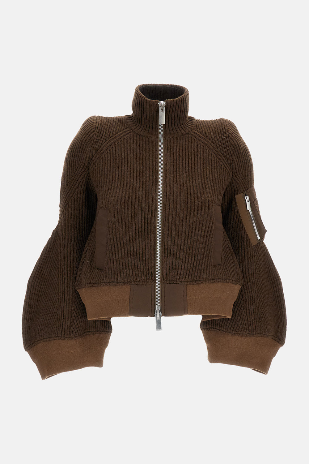 Sacai Women Wool Knit Blouson SACAI