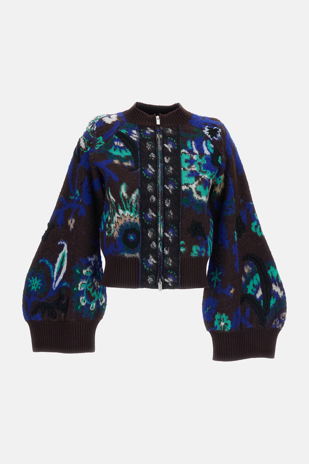 Sacai Women Floral Jacquard Knit Blouson SACAI