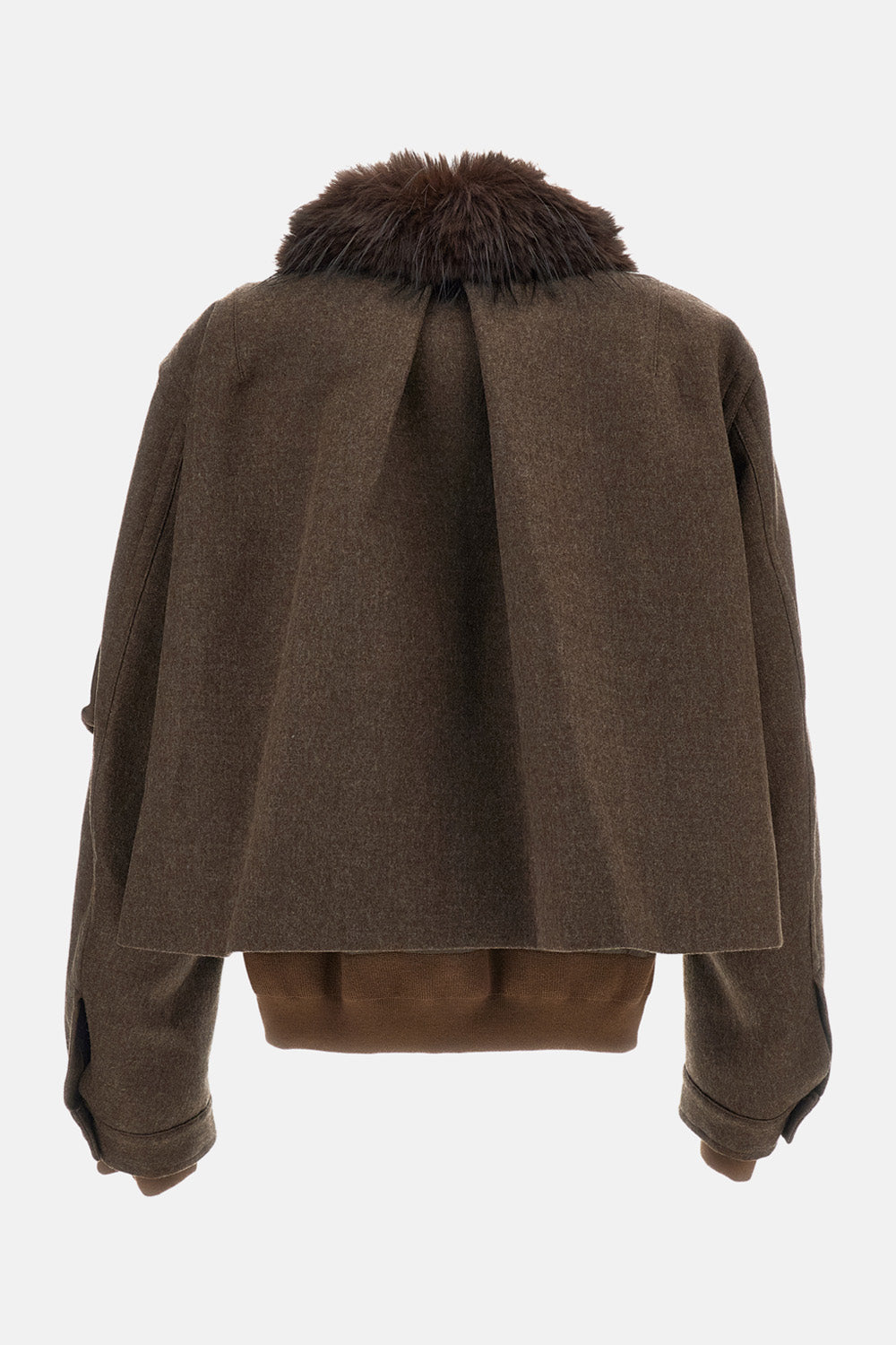 Sacai Women Wool Melton Blouson SACAI