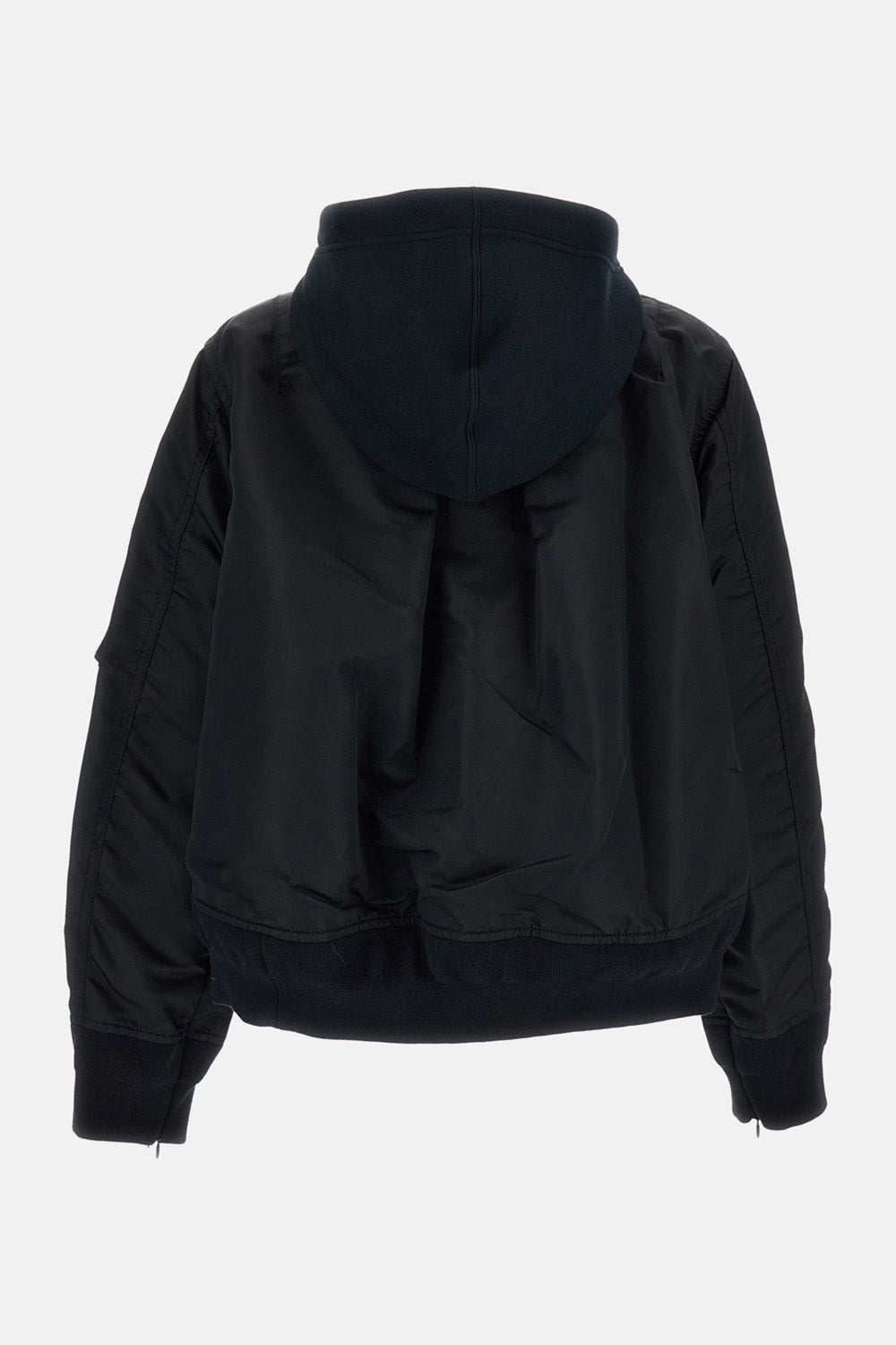 Sacai Women Sponge Sweat X Nylon Twill Hoodie SACAI