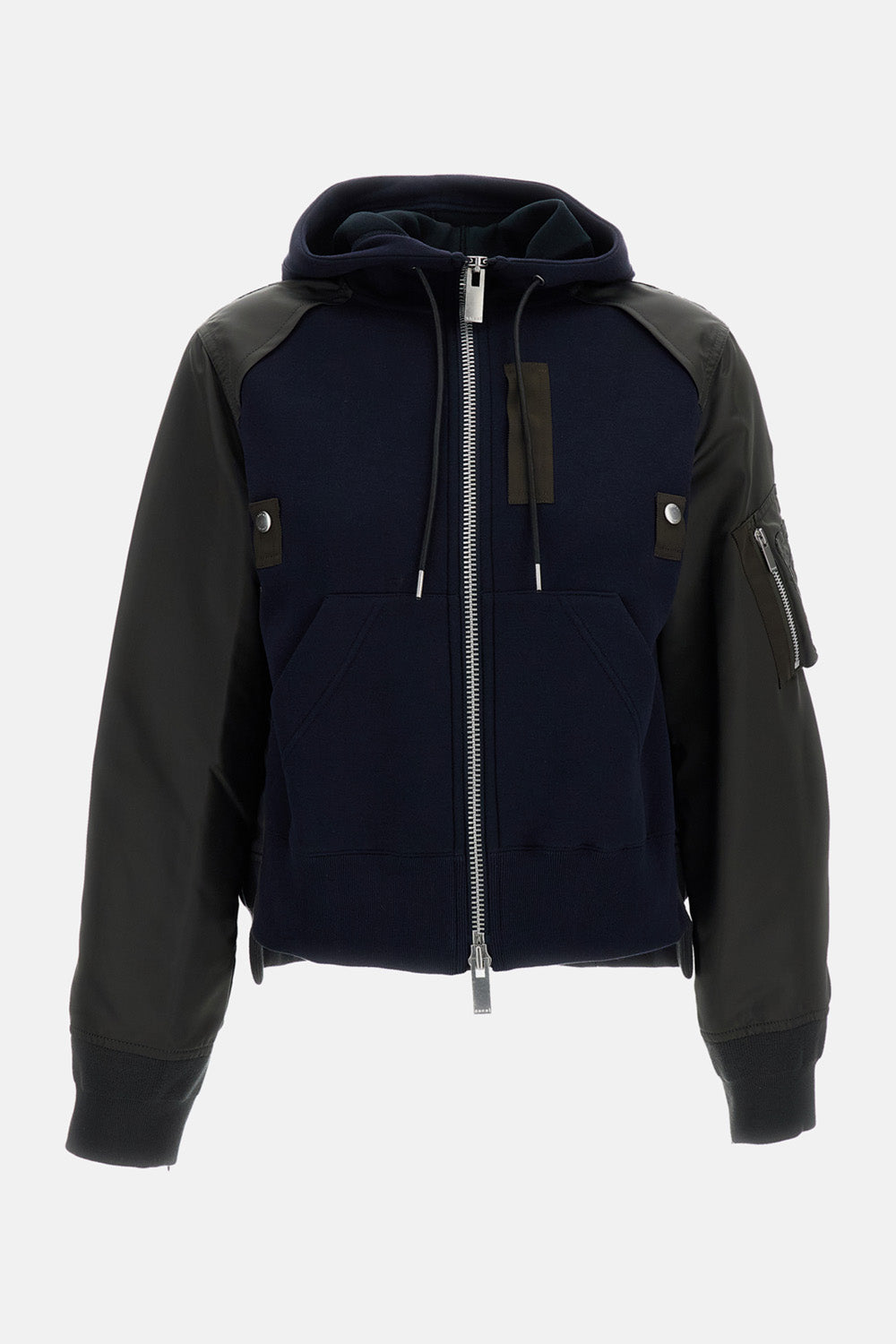 Sacai Women Sponge Sweat X Nylon Twill Hoodie SACAI