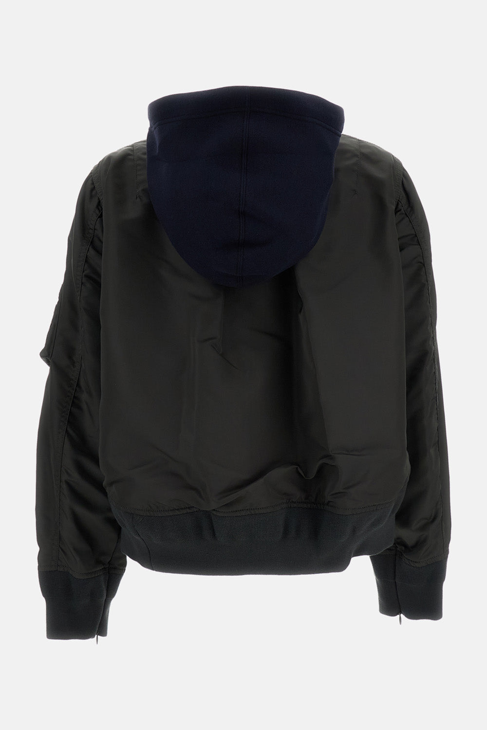 Sacai Women Sponge Sweat X Nylon Twill Hoodie SACAI