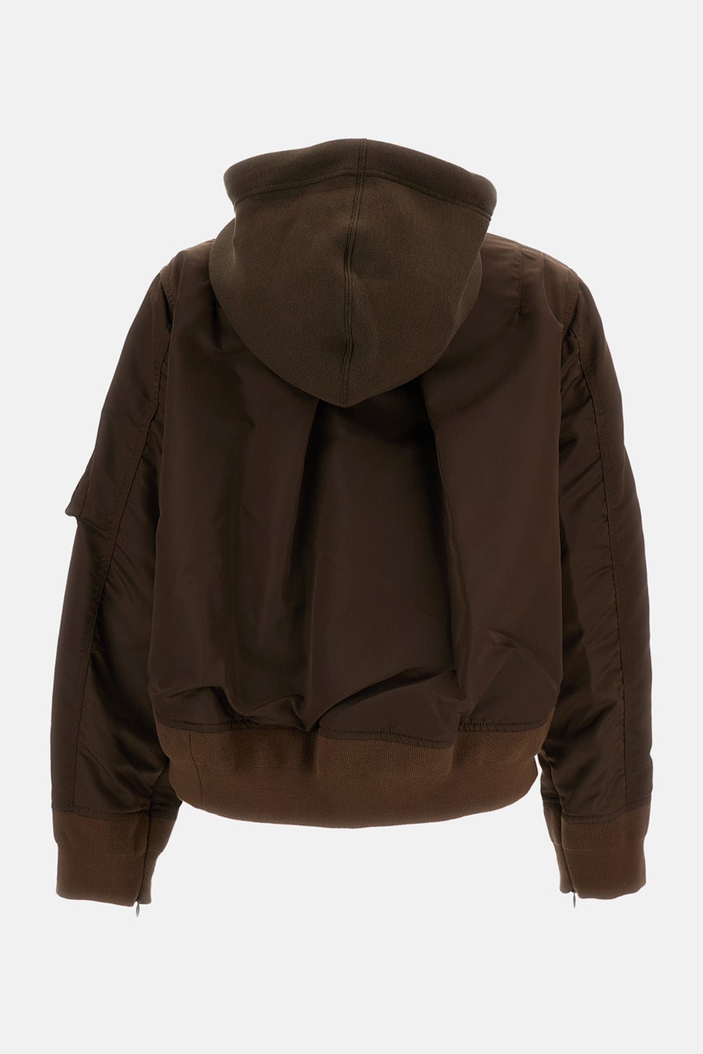 Sacai Women Sponge Sweat X Nylon Twill Hoodie SACAI
