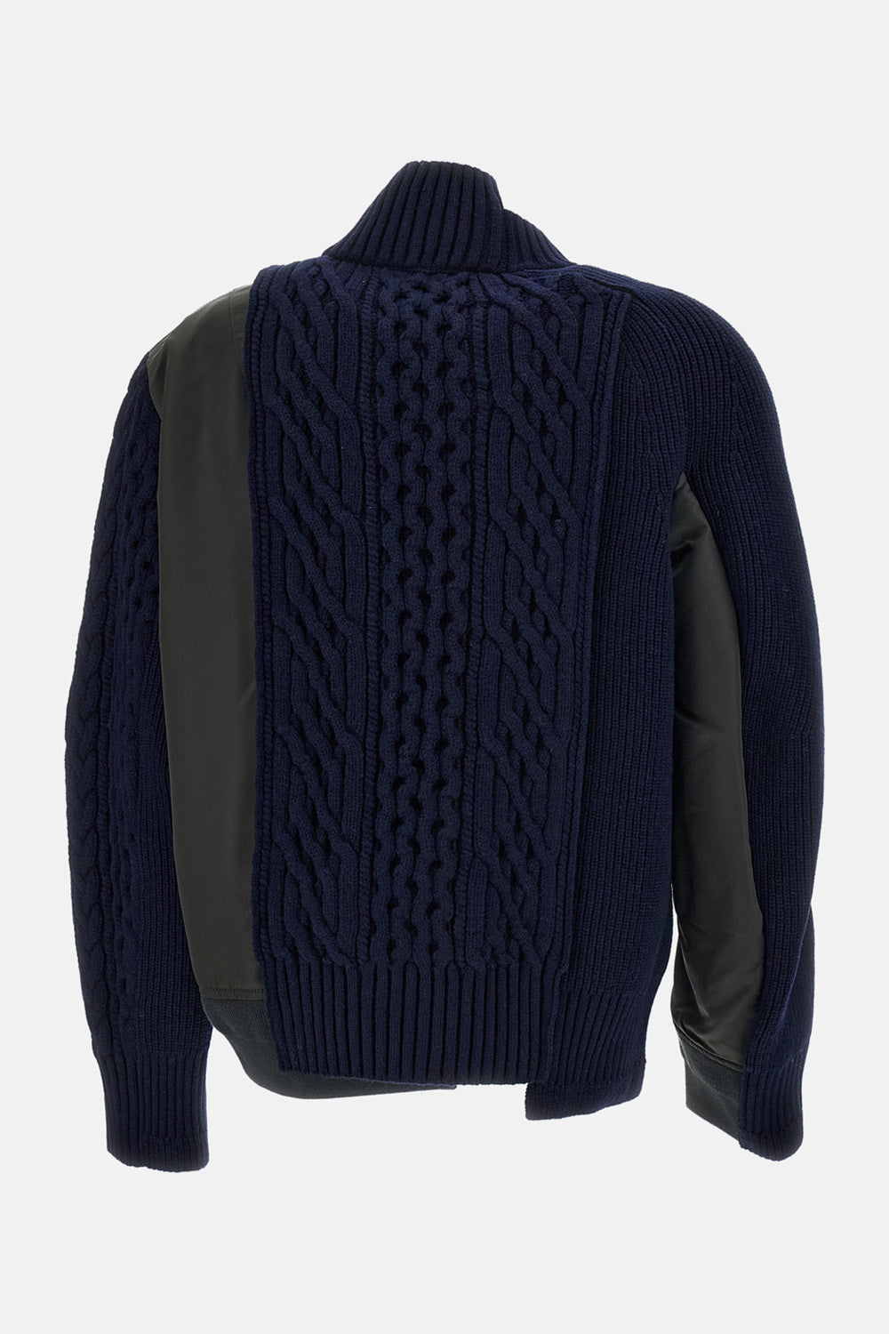 Sacai Women Nylon Twill X Wool Knit Blouson SACAI