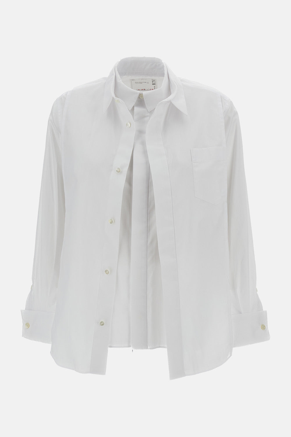 Sacai Women Hybrid Poplin Shirt SACAI