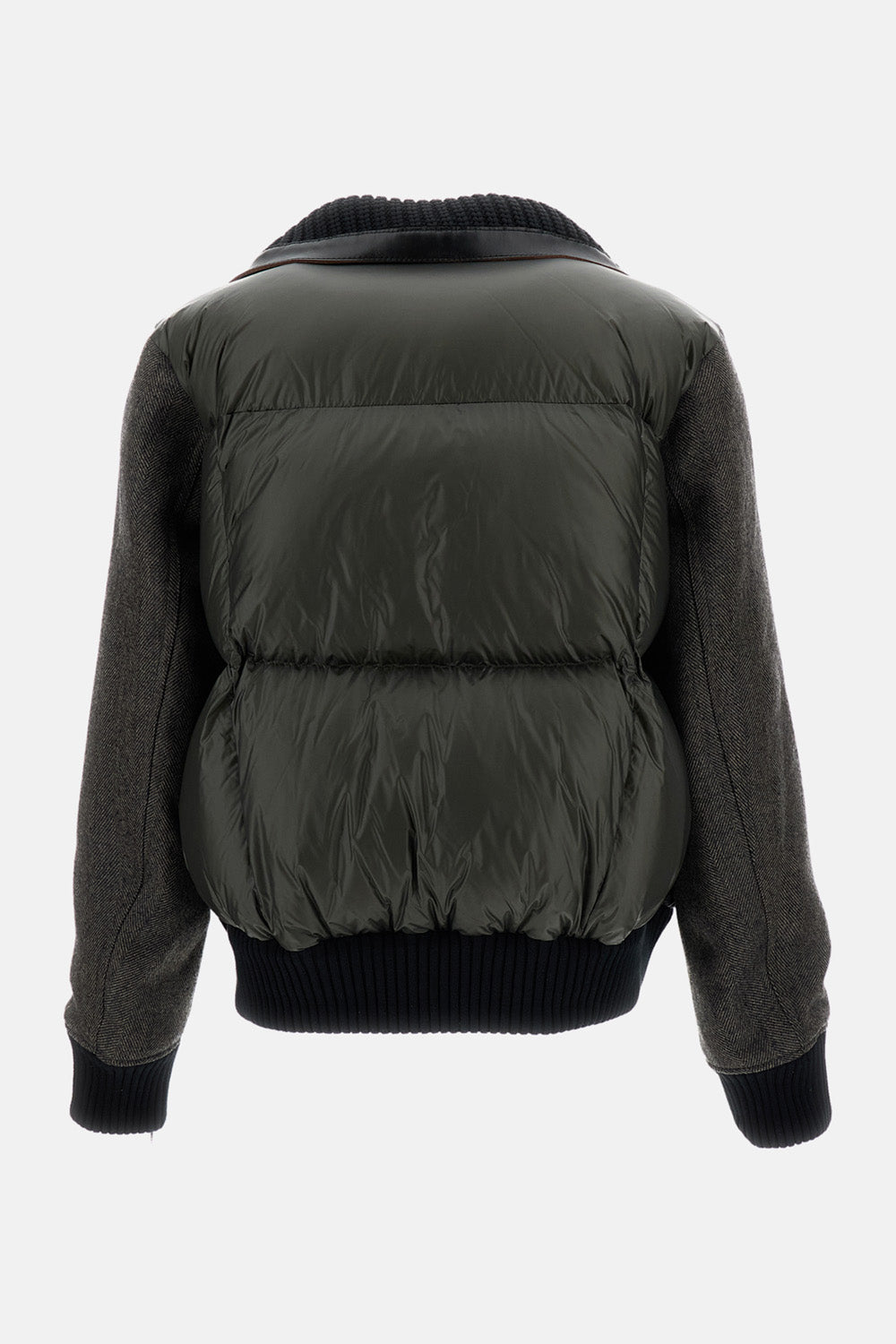 Sacai Women Herringbone Puffer Bluson SACAI