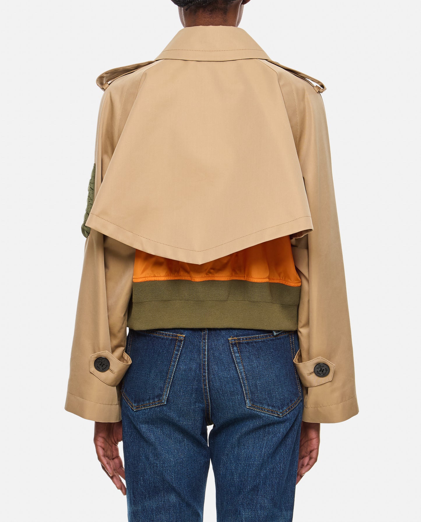 Sacai Women Cotton Gabardine X Nylon Twill Blouson SACAI